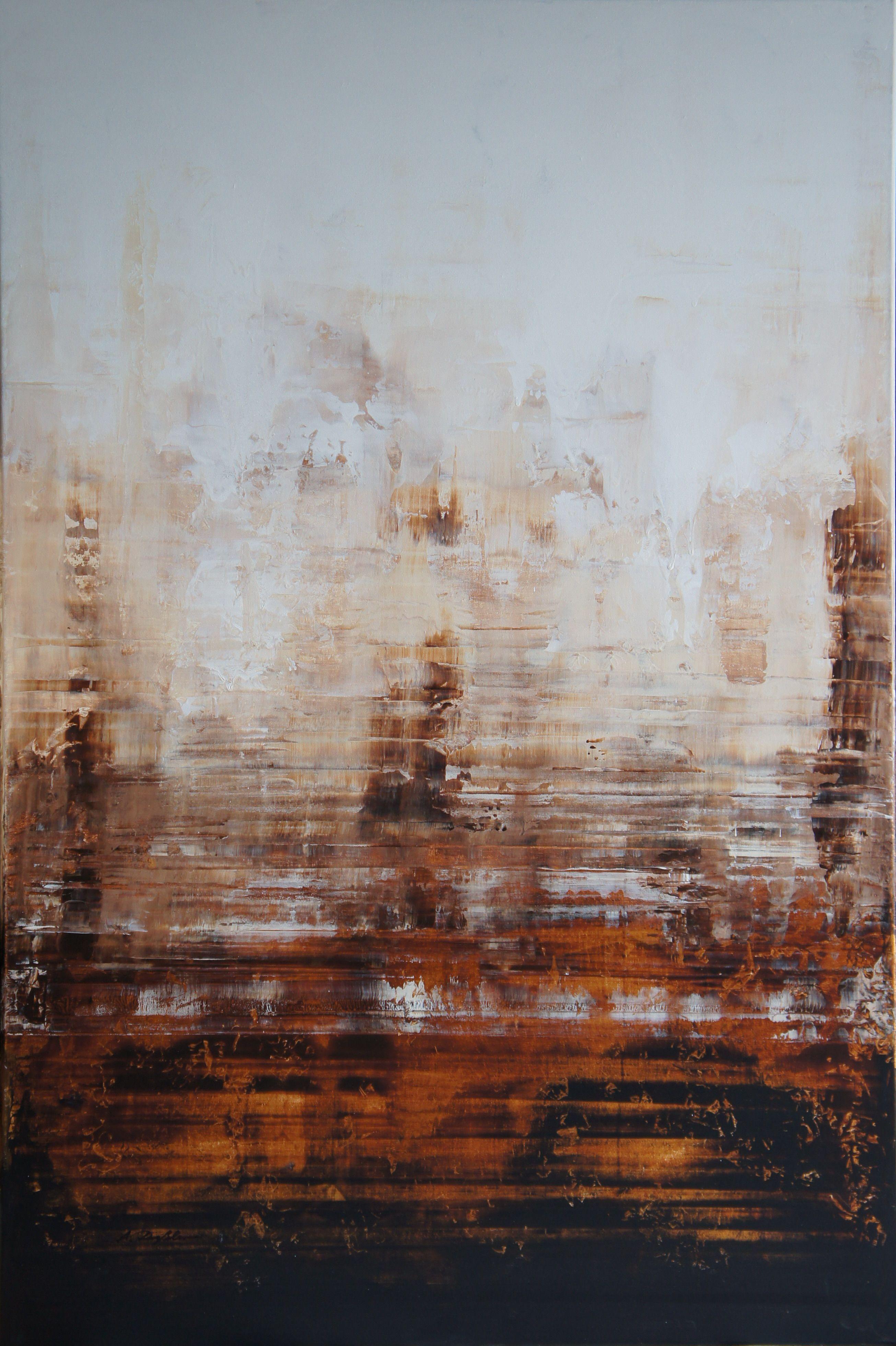 Abstract Painting di Ansgar Dressler - Miniera d'oro di Cortez, Pittura, Acrilico su tela
