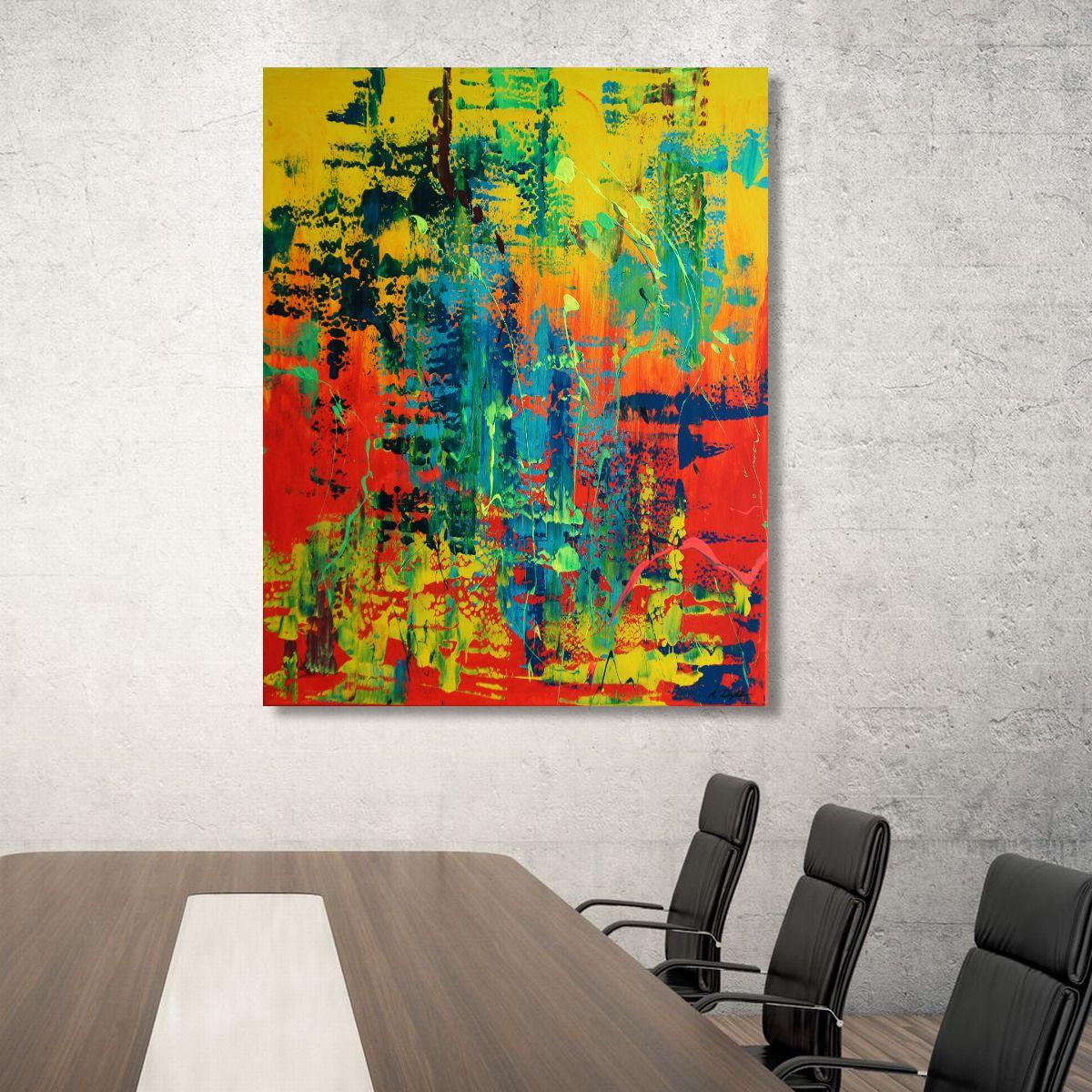 Crazy Love II, peinture, acrylique sur toile - Abstrait Painting par Ansgar Dressler