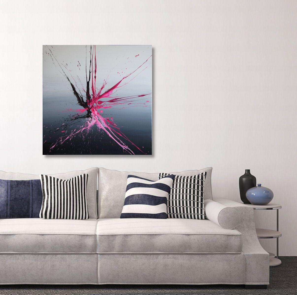 Hereâ€™s Number 25 of the striking Emotional Release series among the unique Spirits Of Skies collection. As Number 24, this one comes in an energetic combination of all shades from (neon) pink to magenta with black against a distant appearing