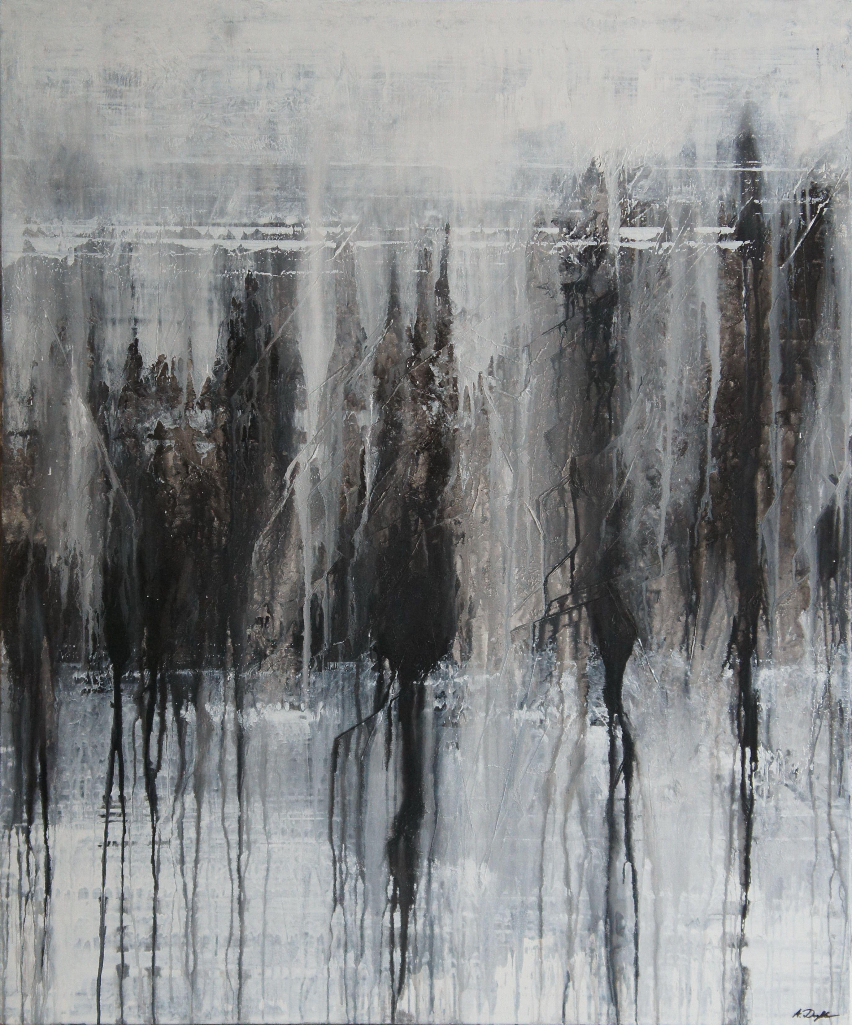 Abstract Painting de Ansgar Dressler - Enigma, Pintura, Acrílico sobre lienzo