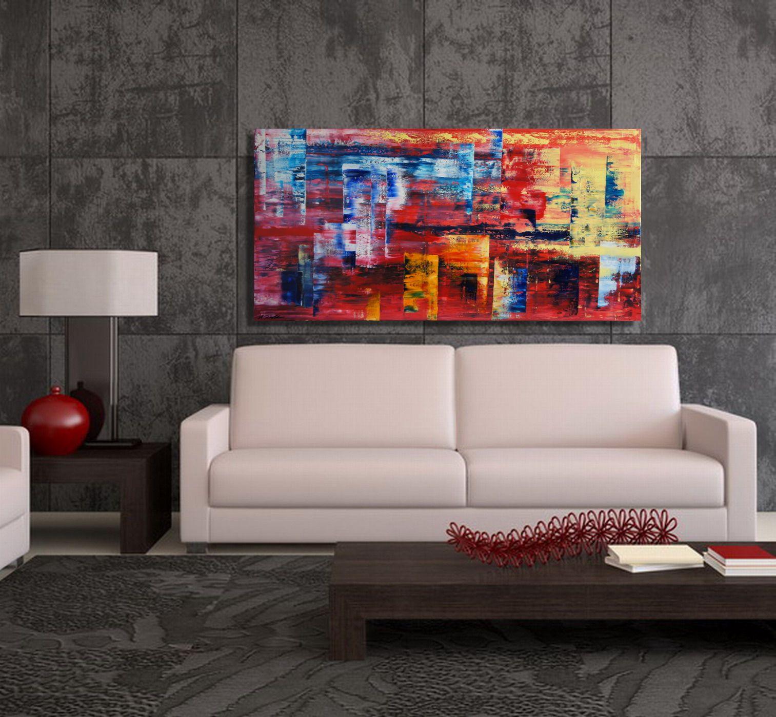 Fuoco e ghiaccio, Pittura, Olio su tela - Abstract Painting Marrone di Ansgar Dressler