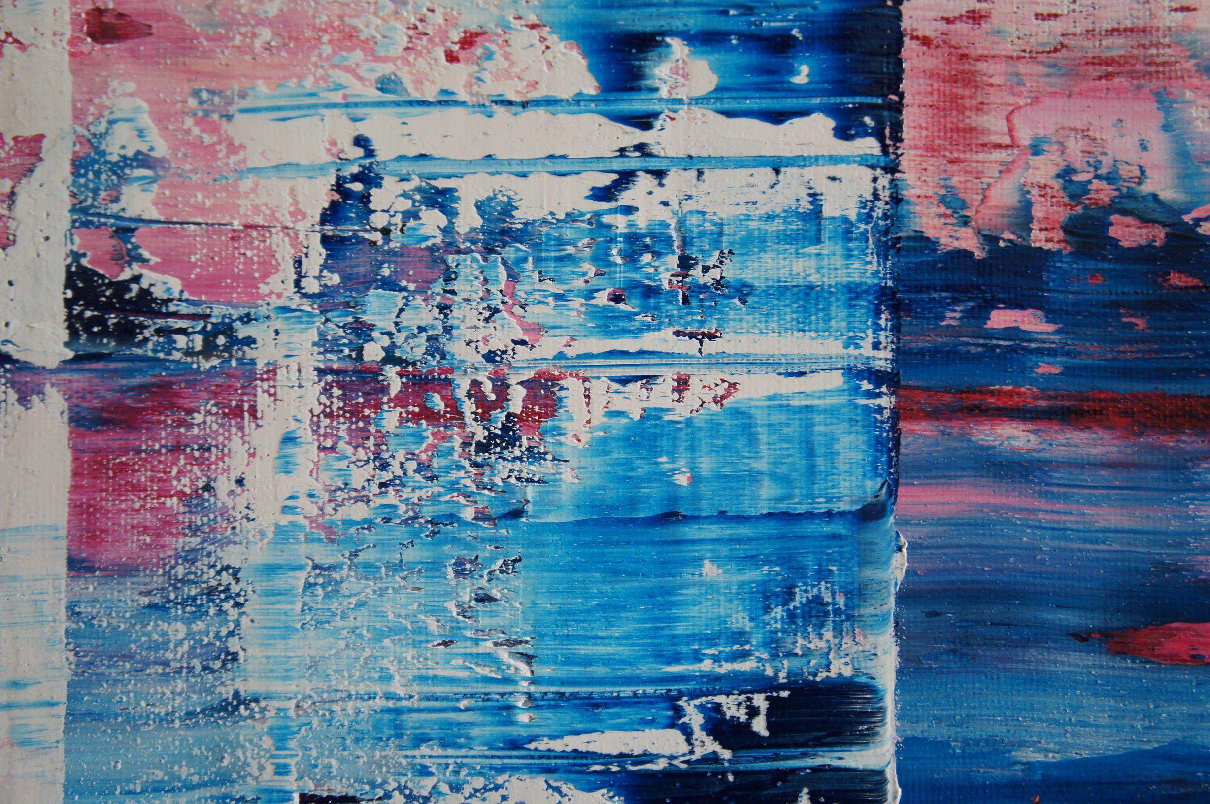 Eccone uno con strati di colori a olio, in ricordo di uno dei vecchi dipinti preferiti, 