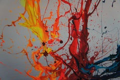 Firefighter (Spirits Of Skies 080203), Painting, Acrylic on Canvas
