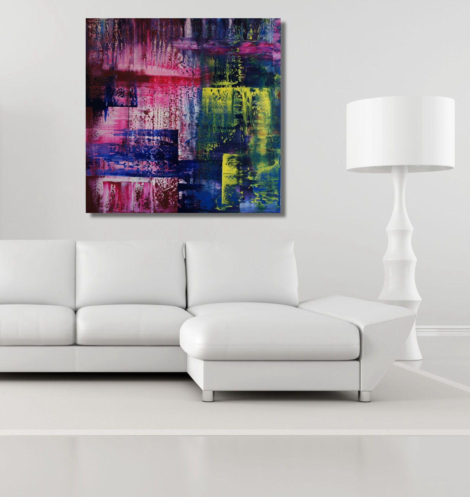 Questo è un dipinto di una serie di quattro (Part 1-4) e l'ultimo disponibile della serie. Il primo dipinto è stato terminato circa quando è uscita la notizia che uno dei dipinti astratti del grande Gerhard Richter è stato venduto per 26 milioni di