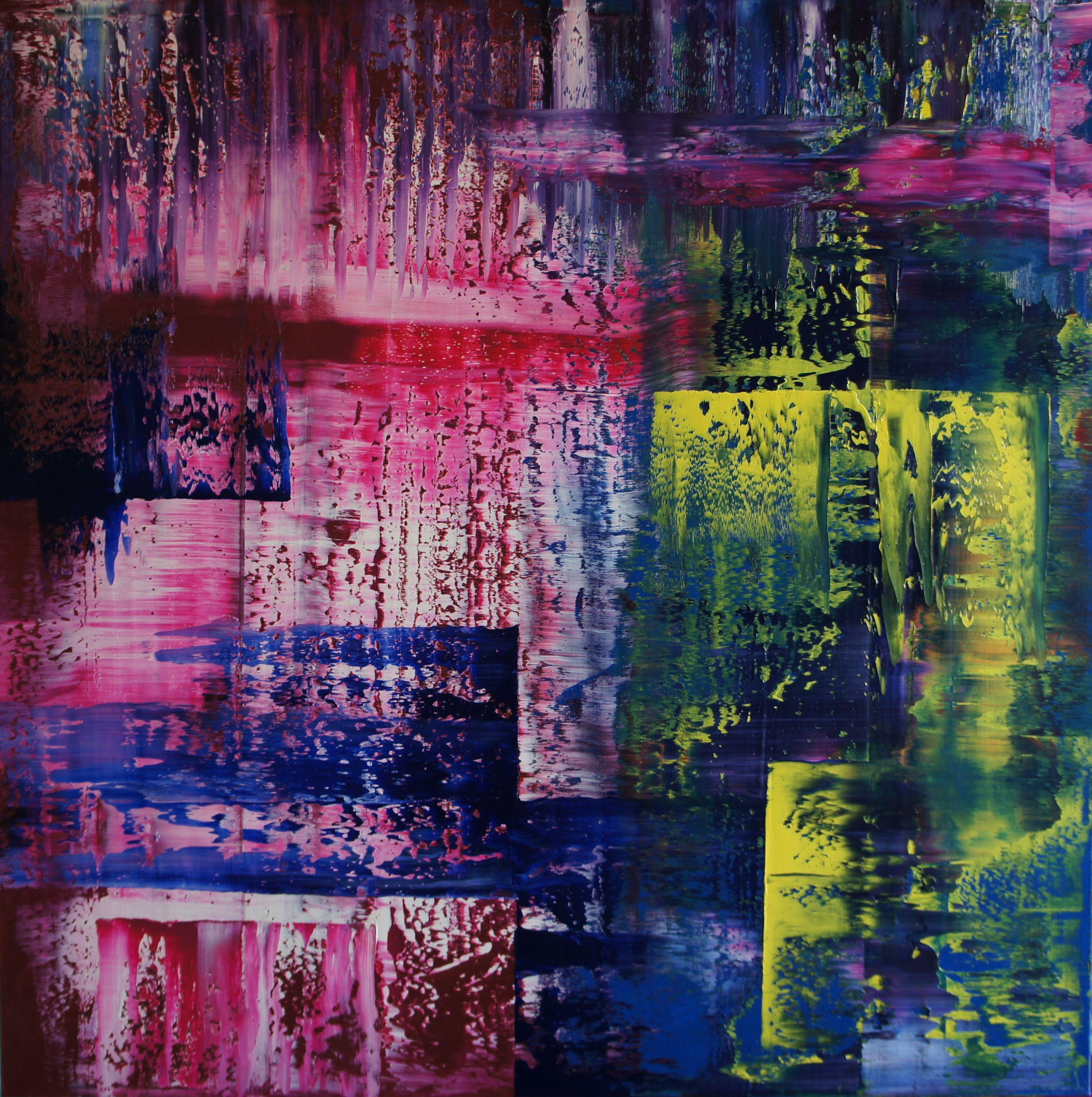 Abstract Painting di Ansgar Dressler - Frazione di 26 milioni (Parte 3), Pittura, Olio su tela