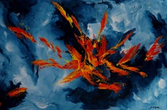Freedom From Concern (Fabriqué de vue), peinture, acrylique sur toile