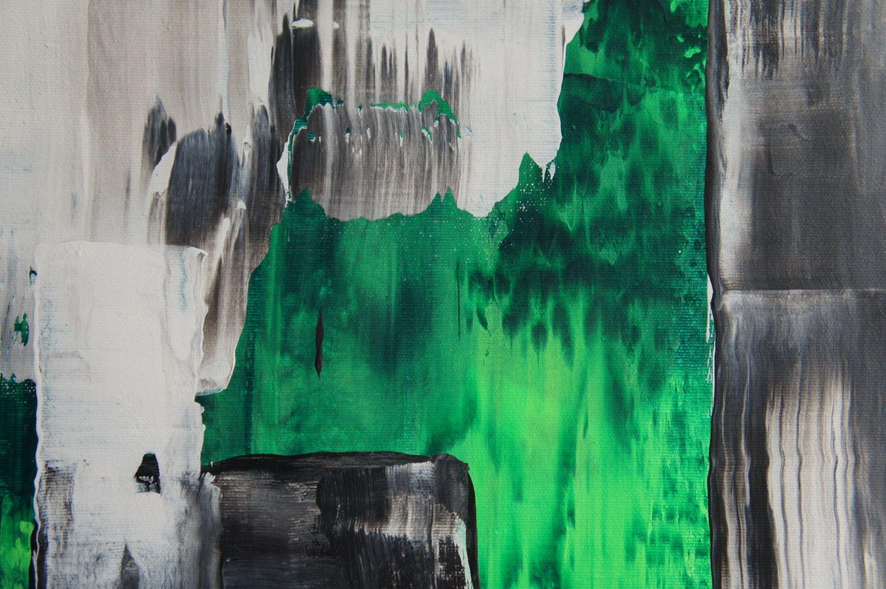 Green Core II, Painting, Acrylic on Canvas For Sale 1