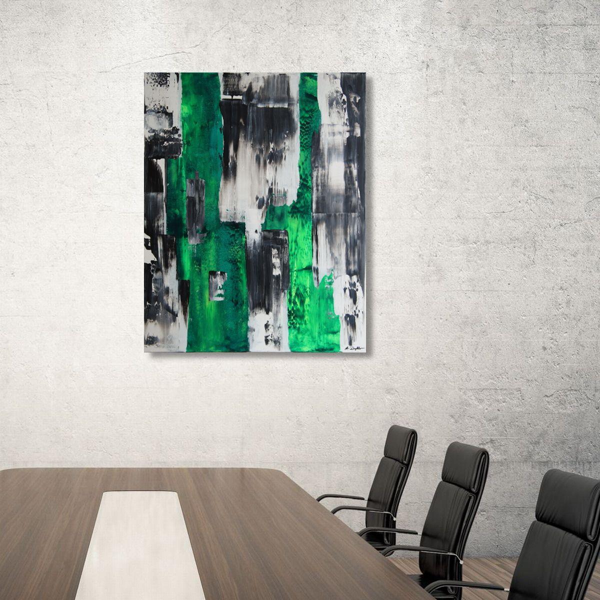 Green Core II, Painting, Acrylic on Canvas For Sale 2