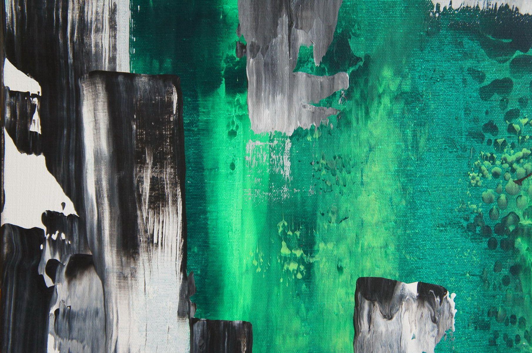 Green Core II, Painting, Acrylic on Canvas For Sale 3