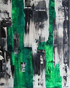 Grüner Kern II, Gemälde, Acryl auf Leinwand