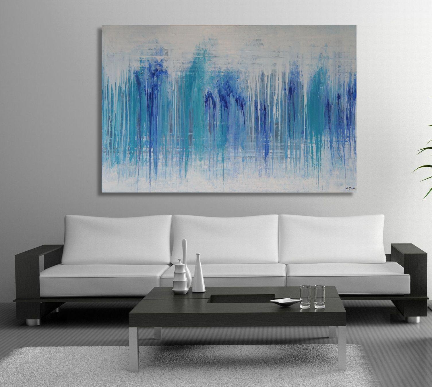 Cascada de hielo, Pintura, Acrílico sobre lienzo - Painting de Ansgar Dressler