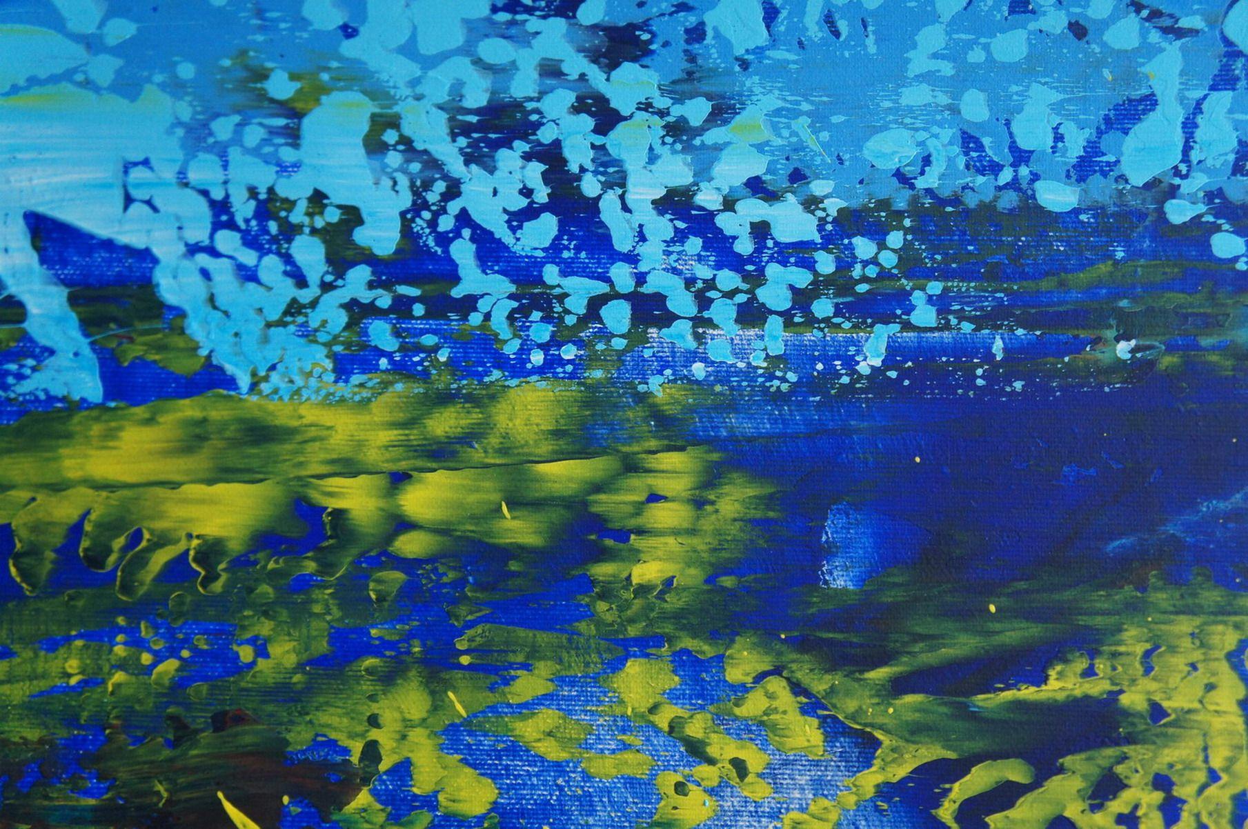 Medley mediterráneo, Pintura, Acrílico sobre lienzo - Painting Abstracto de Ansgar Dressler