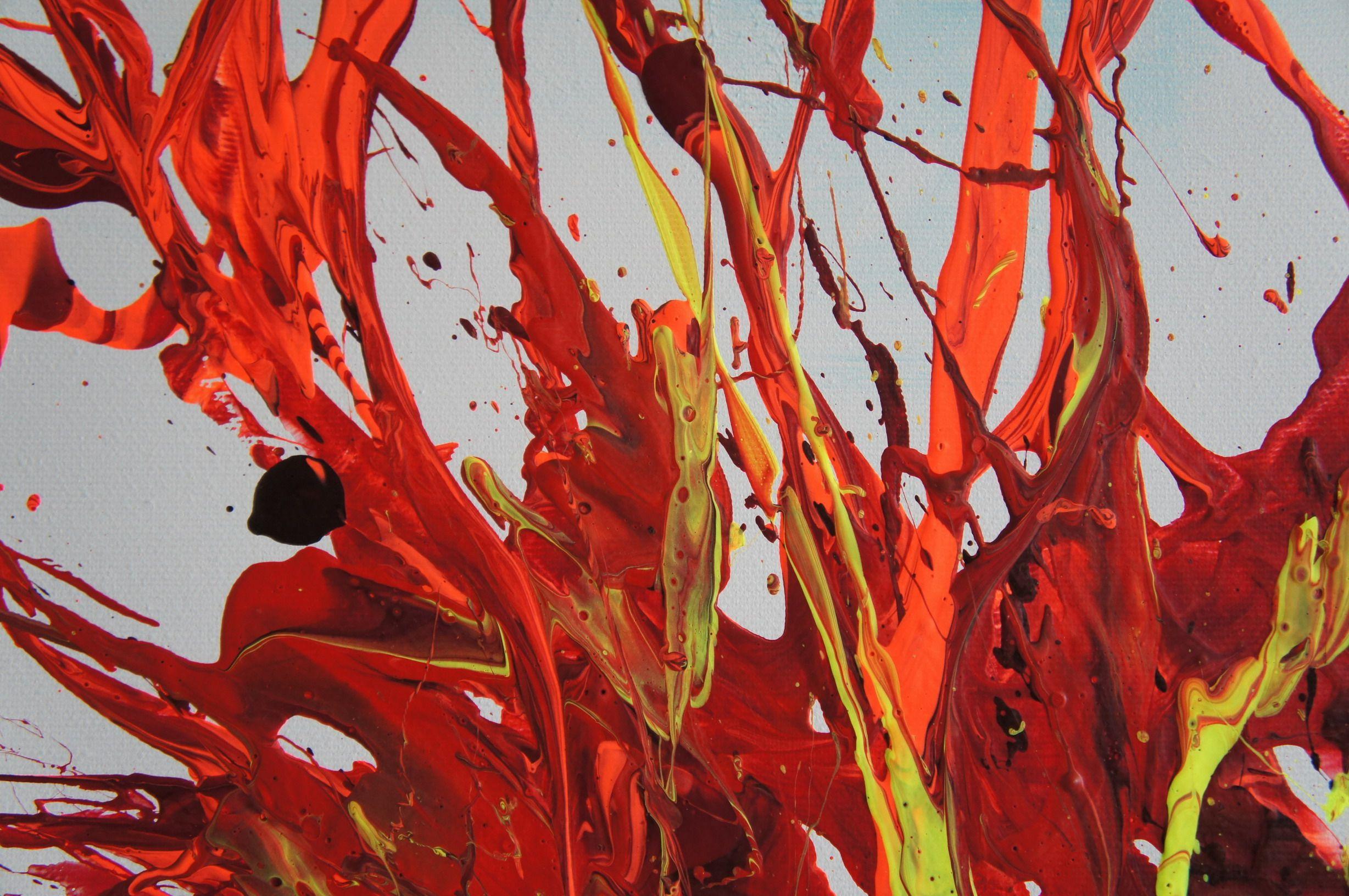 Applausi muti, Pittura, Acrilico su tela - Painting Astratto di Ansgar Dressler
