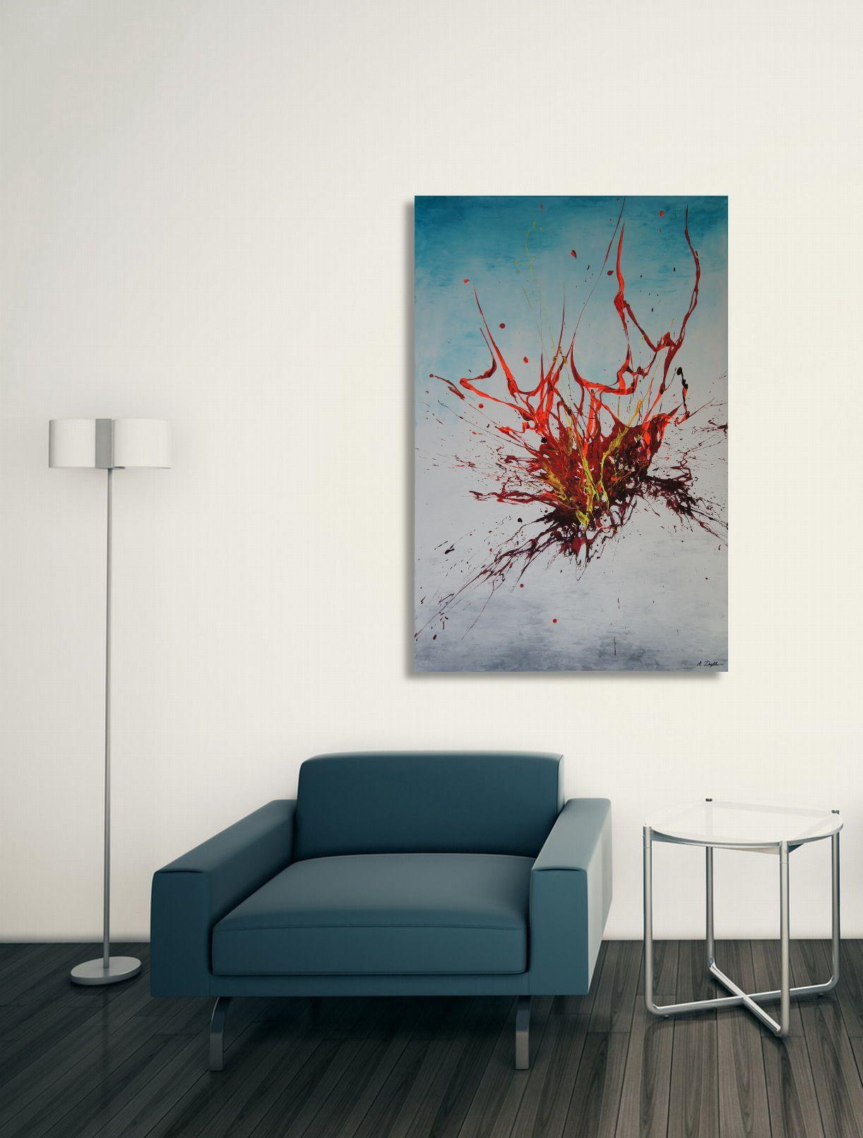 Applausi muti, Pittura, Acrilico su tela - Abstract Painting Grigio di Ansgar Dressler