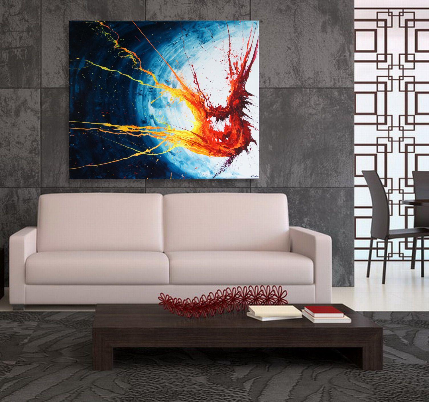 Encendedor Nocturno III (Espíritus de los Cielos 120208), Pintura, Acrílico sobre lienzo - Painting de Ansgar Dressler