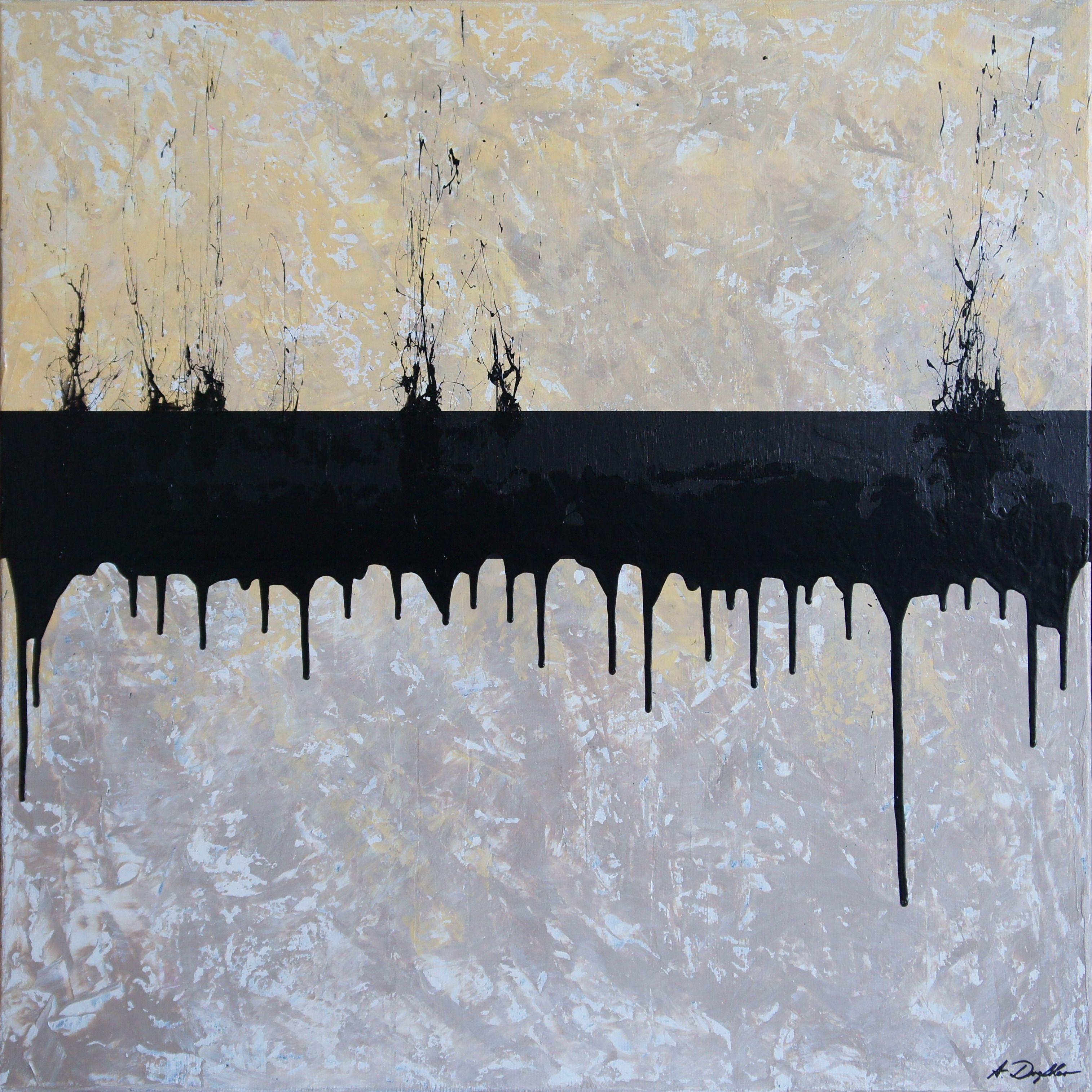 Ansgar Dressler Abstract Painting - Oil Field, Painting, Acrylic on Canvas
