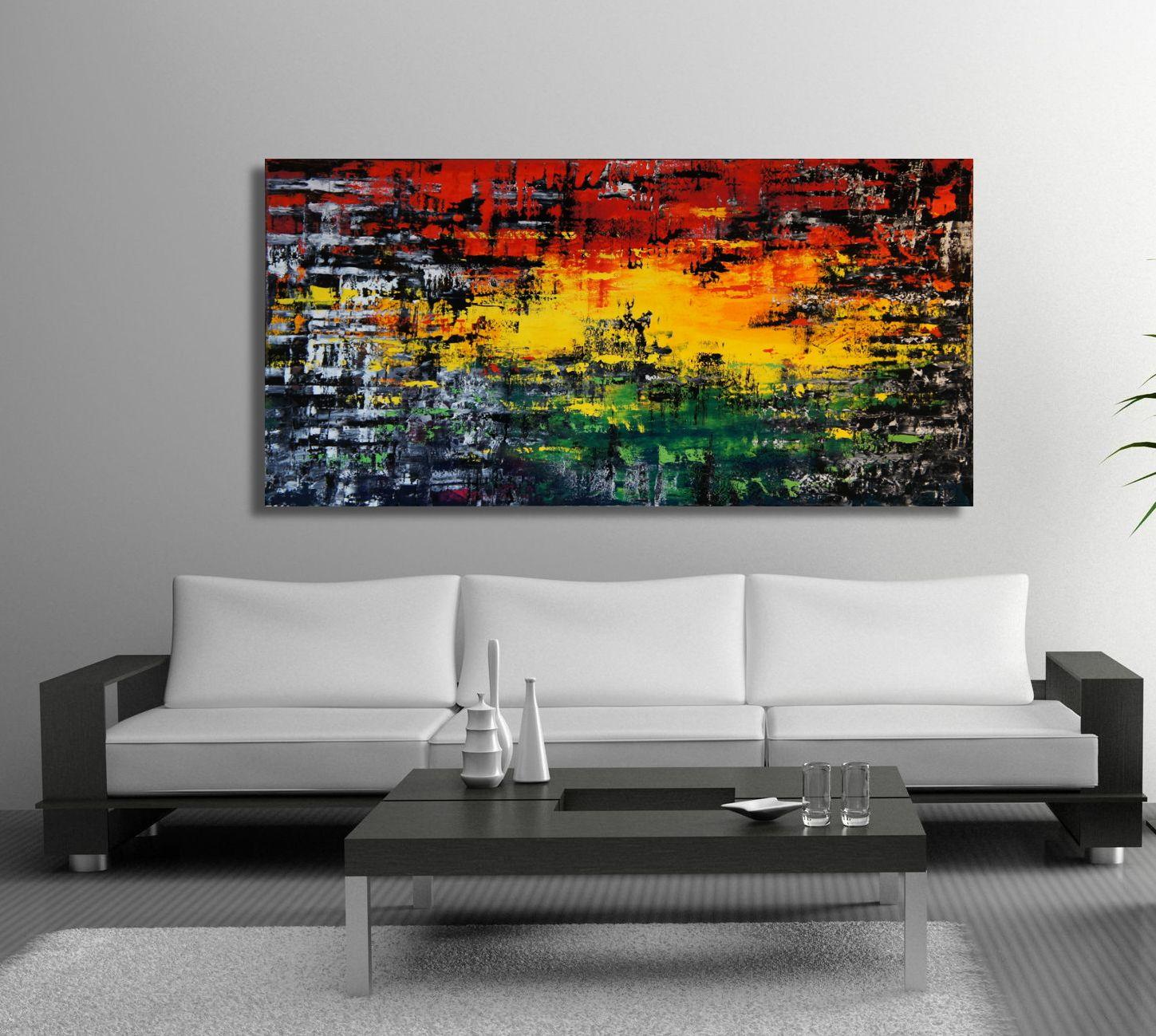 Panafrica [sobre lienzo pro pesado], Pintura, Óleo sobre lienzo - Abstract Painting Negro de Ansgar Dressler
