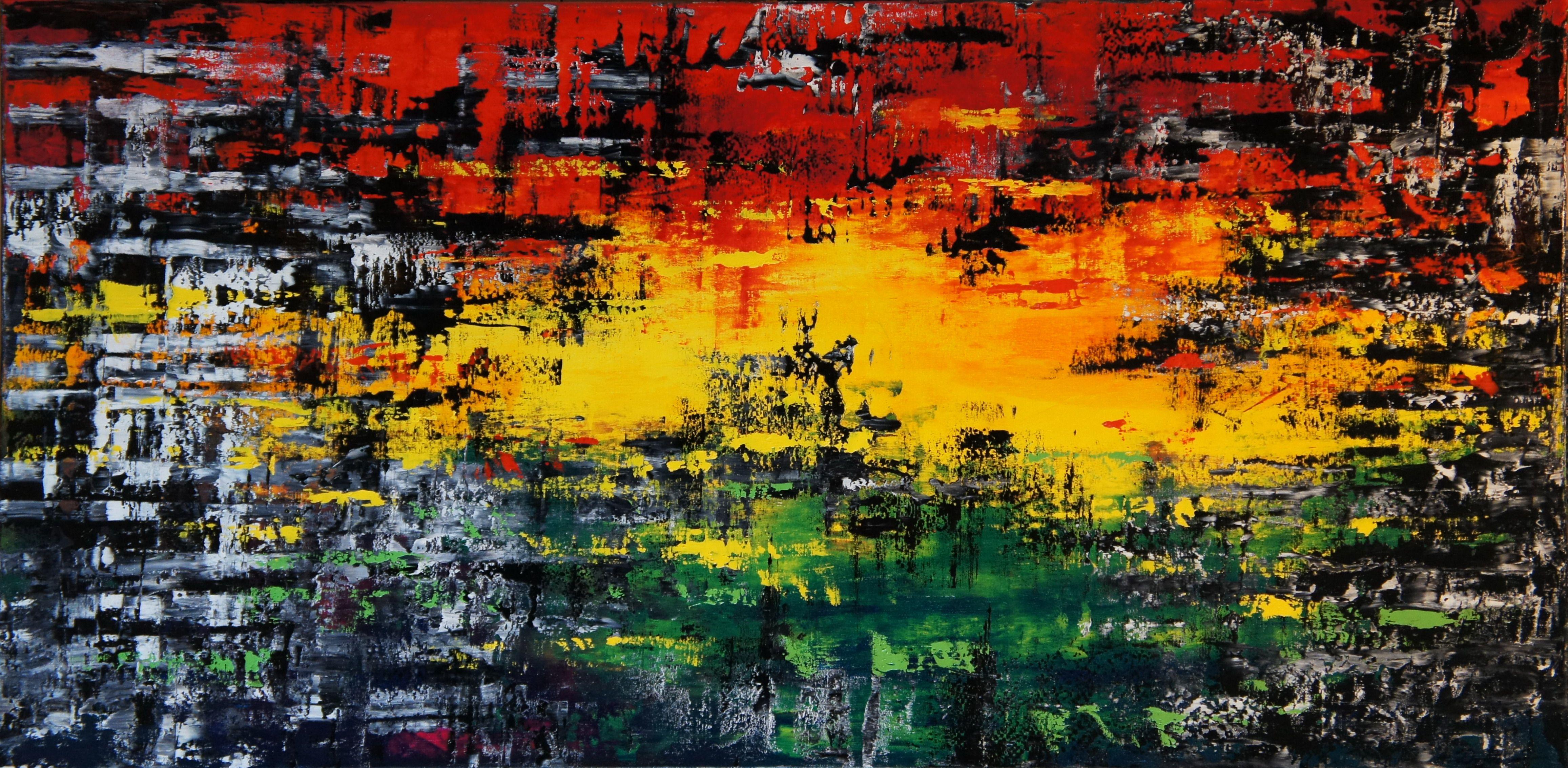 Ansgar Dressler Abstract Painting - Pan-Africa [on heavy pro canvas], Painting, Oil on Canvas
