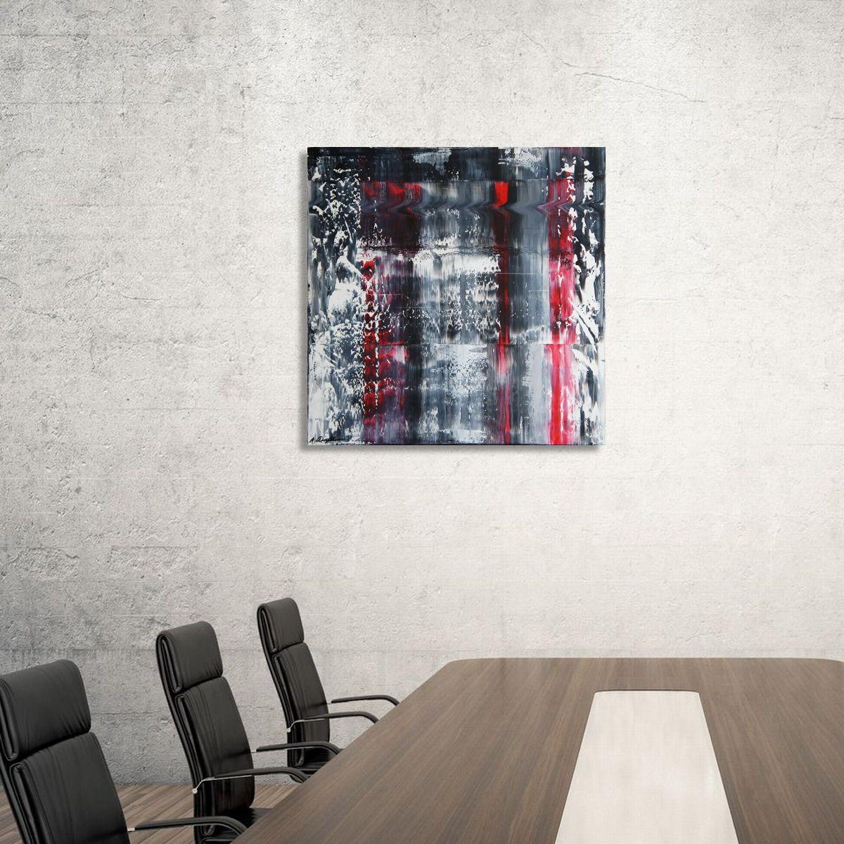 Lloviendo a cántaros sobre mí, Pintura, Acrílico sobre lienzo - Painting Abstracto de Ansgar Dressler