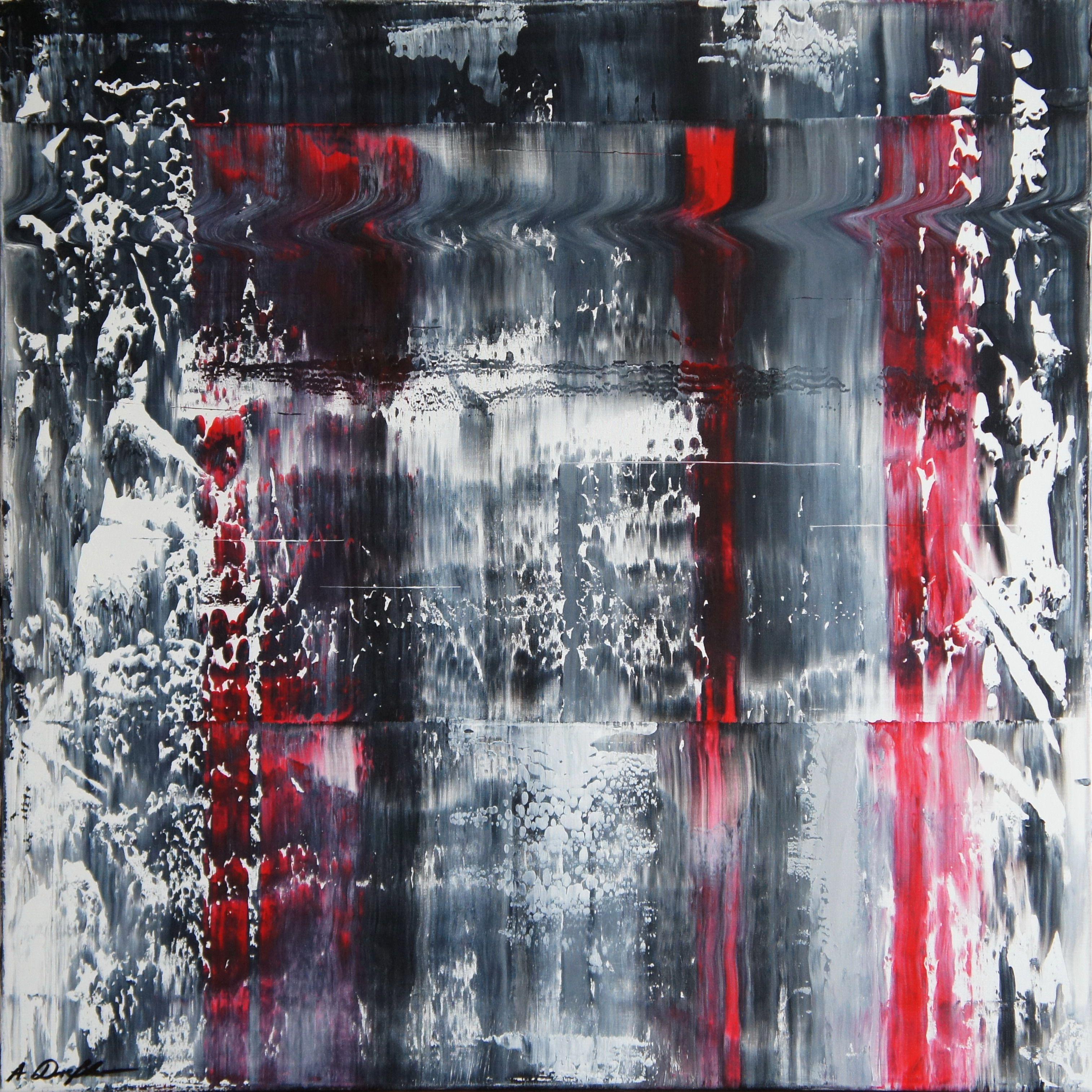 Abstract Painting de Ansgar Dressler - Lloviendo a cántaros sobre mí, Pintura, Acrílico sobre lienzo