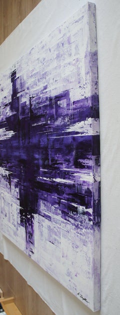 Purple Meltdown, Painting, Acrylic on Canvas