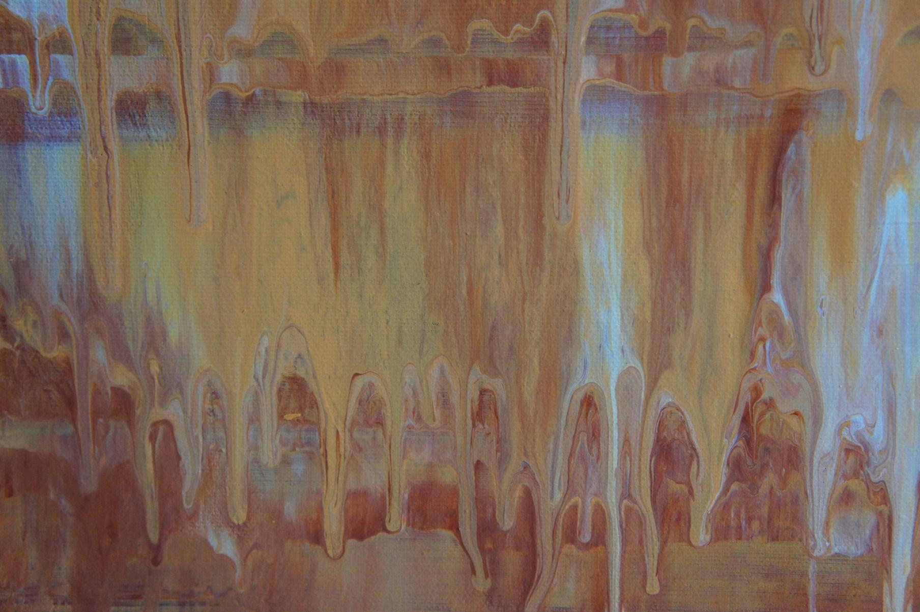 Arenisca, Pintura, Acrílico sobre lienzo - Abstract Painting Marrón de Ansgar Dressler
