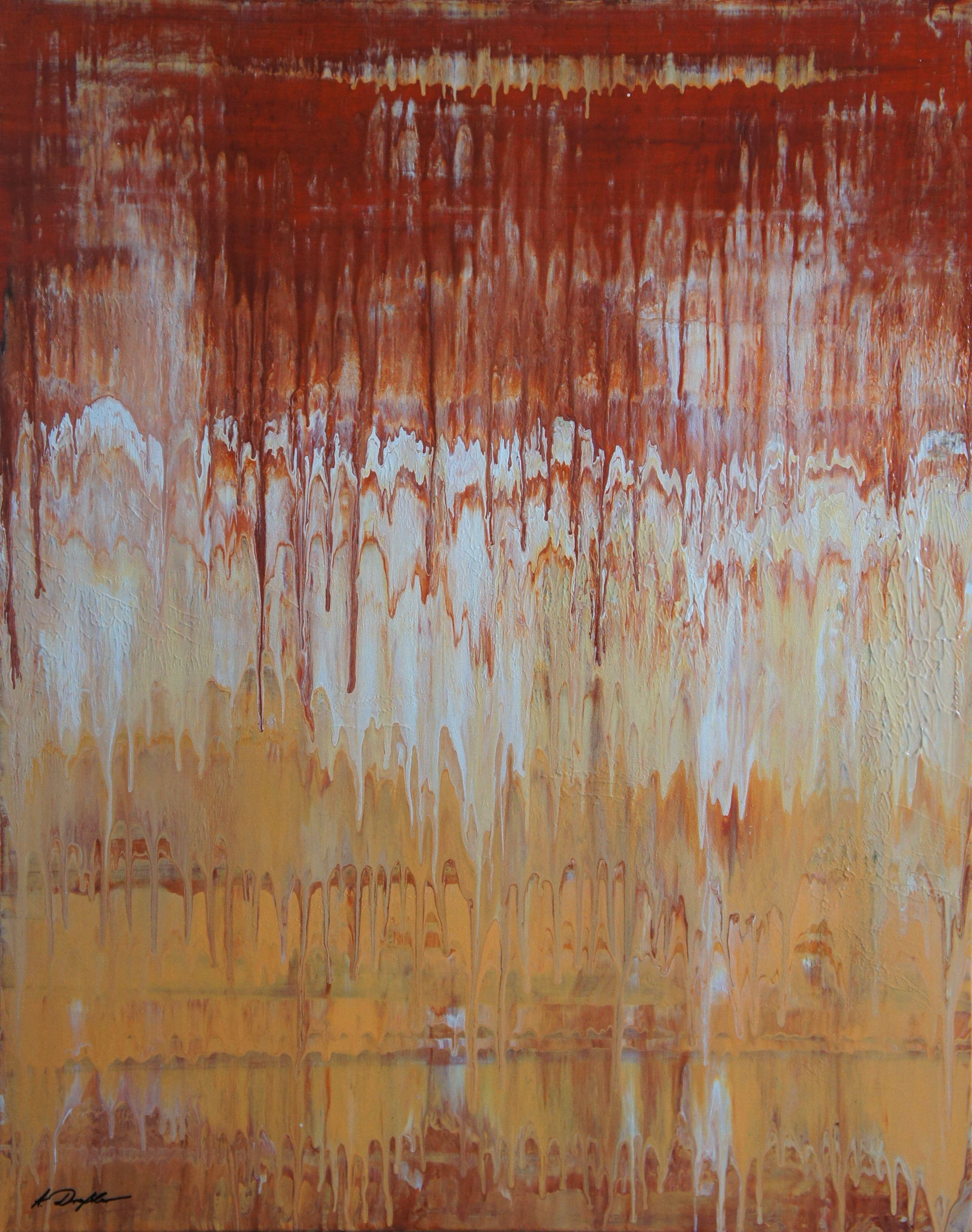 Abstract Painting de Ansgar Dressler - Arenisca, Pintura, Acrílico sobre lienzo