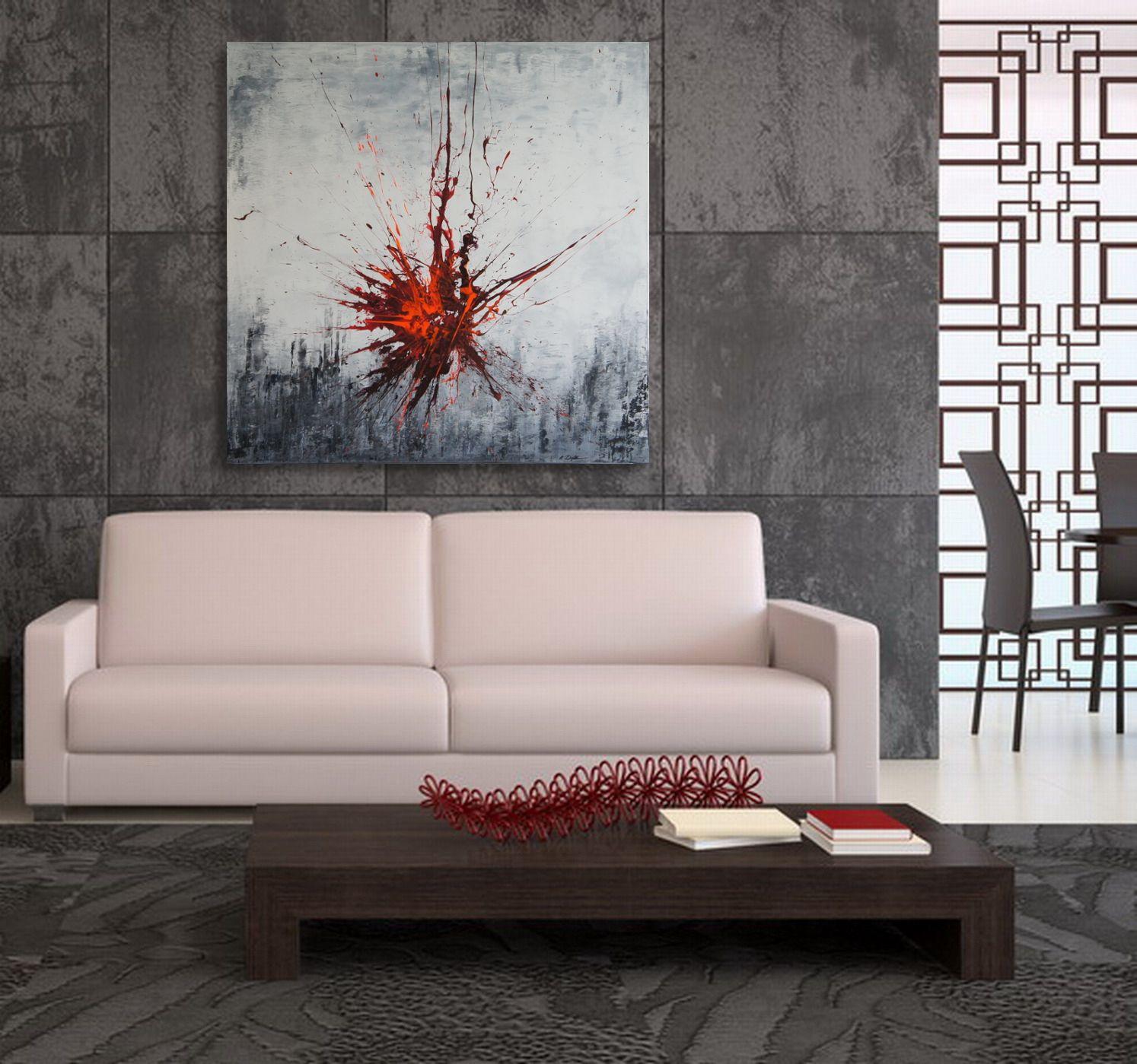 Impacto súbito II (Espíritus de los cielos 100150), Pintura, Acrílico sobre lienzo - Painting de Ansgar Dressler