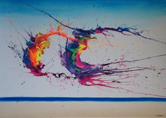 Summer Phenomenon II (Spirits Of Skies 140204), Painting, Acrylic on Canvas