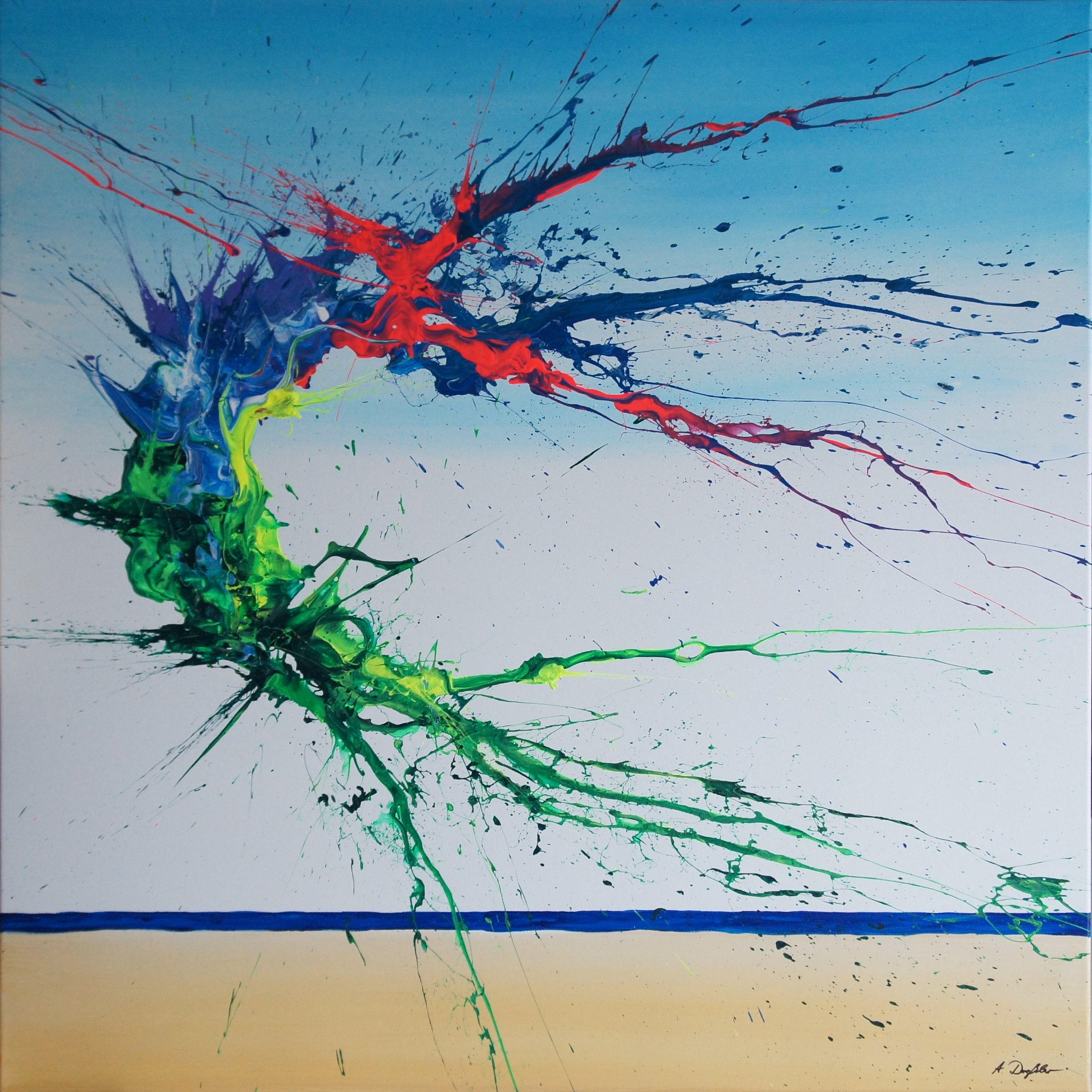 Summer Phenomenon IV (Spirits Of Skies 100207), Painting, Acrylic on Canvas