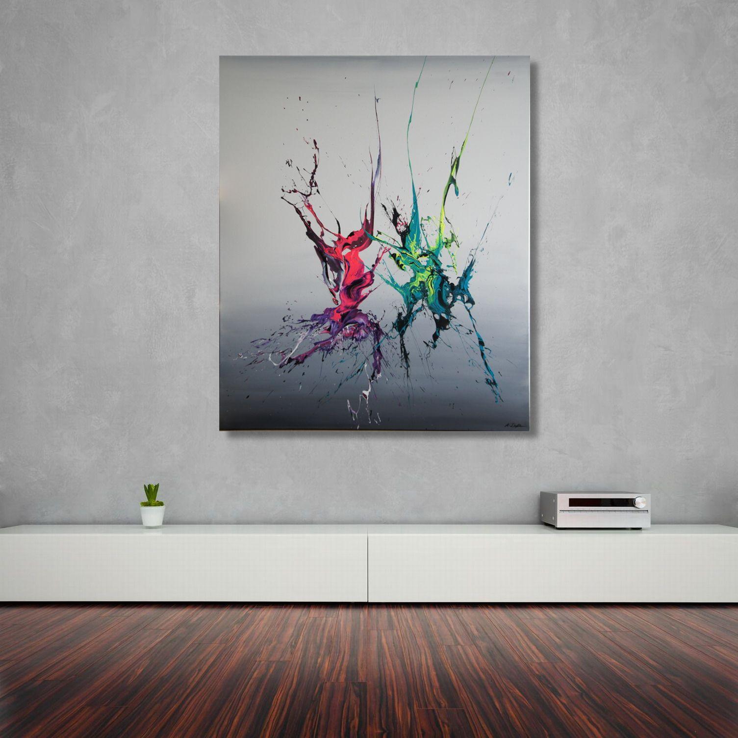 La Disputa (Spiriti dei Cieli 120184), Pittura, Acrilico su tela - Painting Astratto di Ansgar Dressler