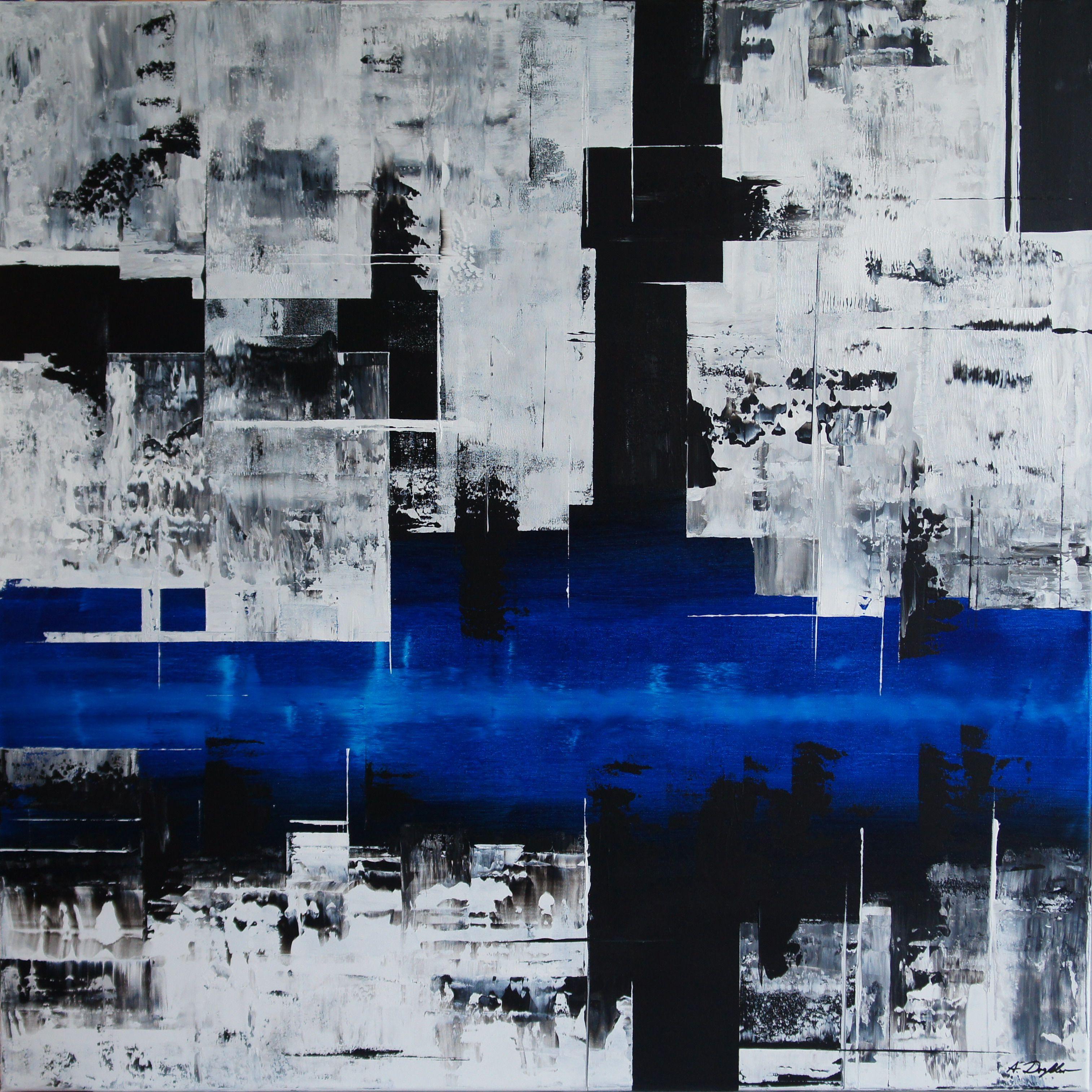 Abstract Painting di Ansgar Dressler - The Far Side, Pittura, Acrilico su tela