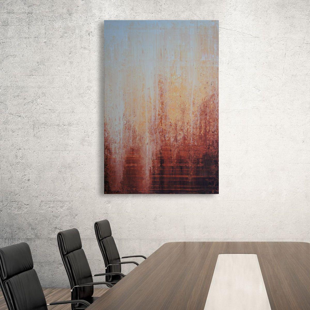 El Diario del Suroeste, Pintura, Acrílico sobre lienzo - Painting Abstracto de Ansgar Dressler