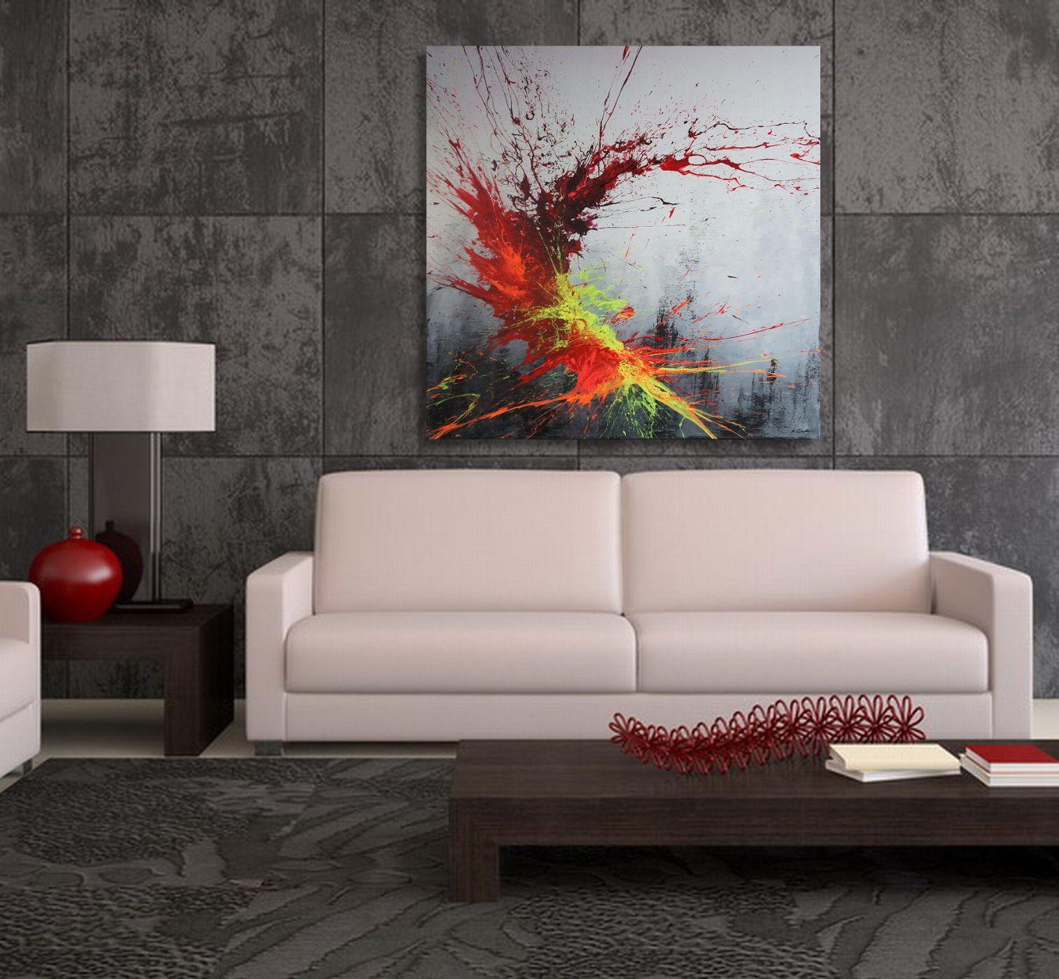 Twisting Fire II (Spirits Of Skies 100125), Pittura, Acrilico su tela - Painting Astratto di Ansgar Dressler