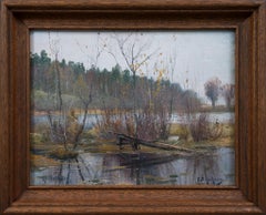 Obra maestra Plein Air - Kolbotten de Schultzberg en otoño, Nacka
