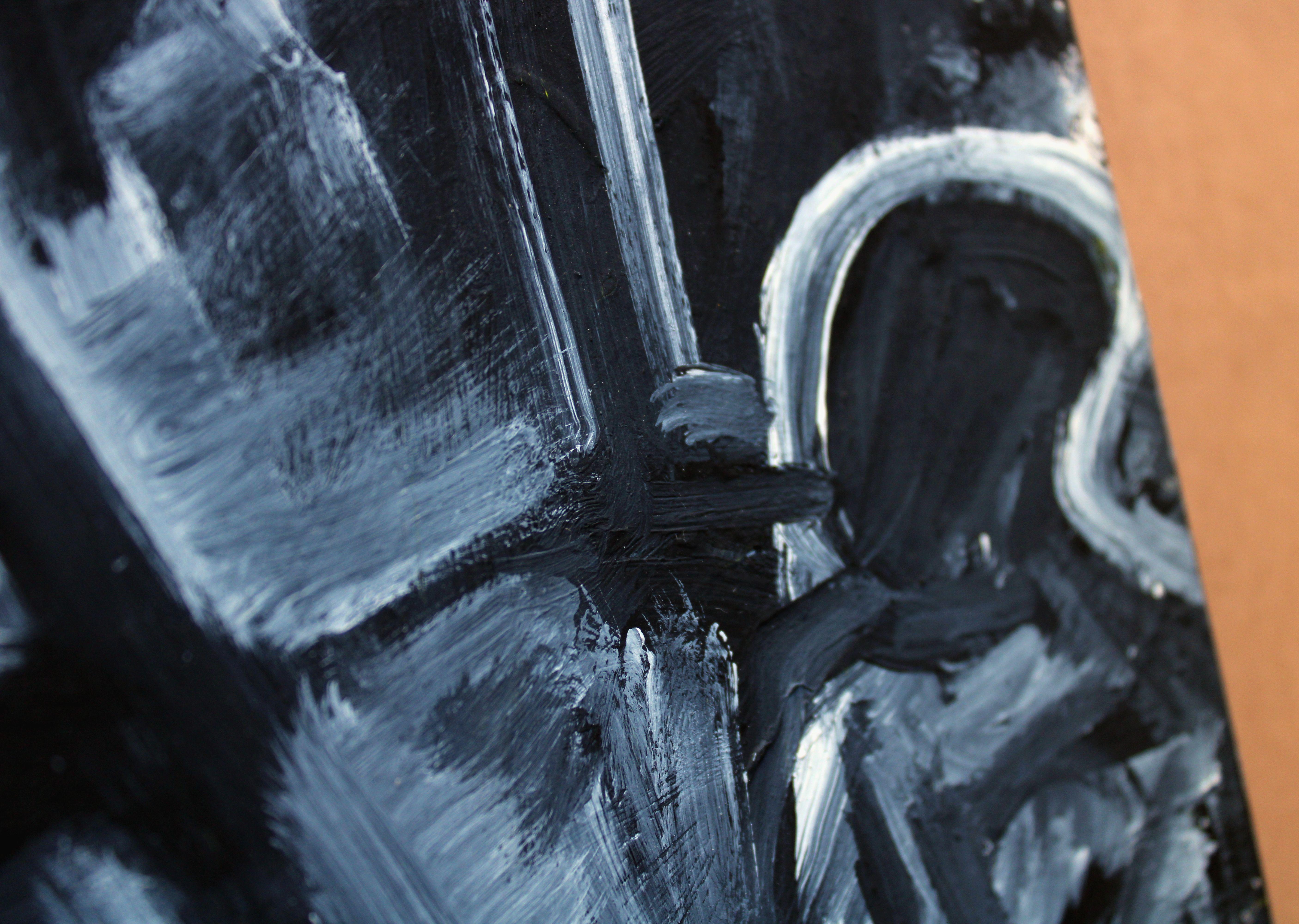 At Studio. 2023, gouache, paper, 25 x 24. 5 cm For Sale 3