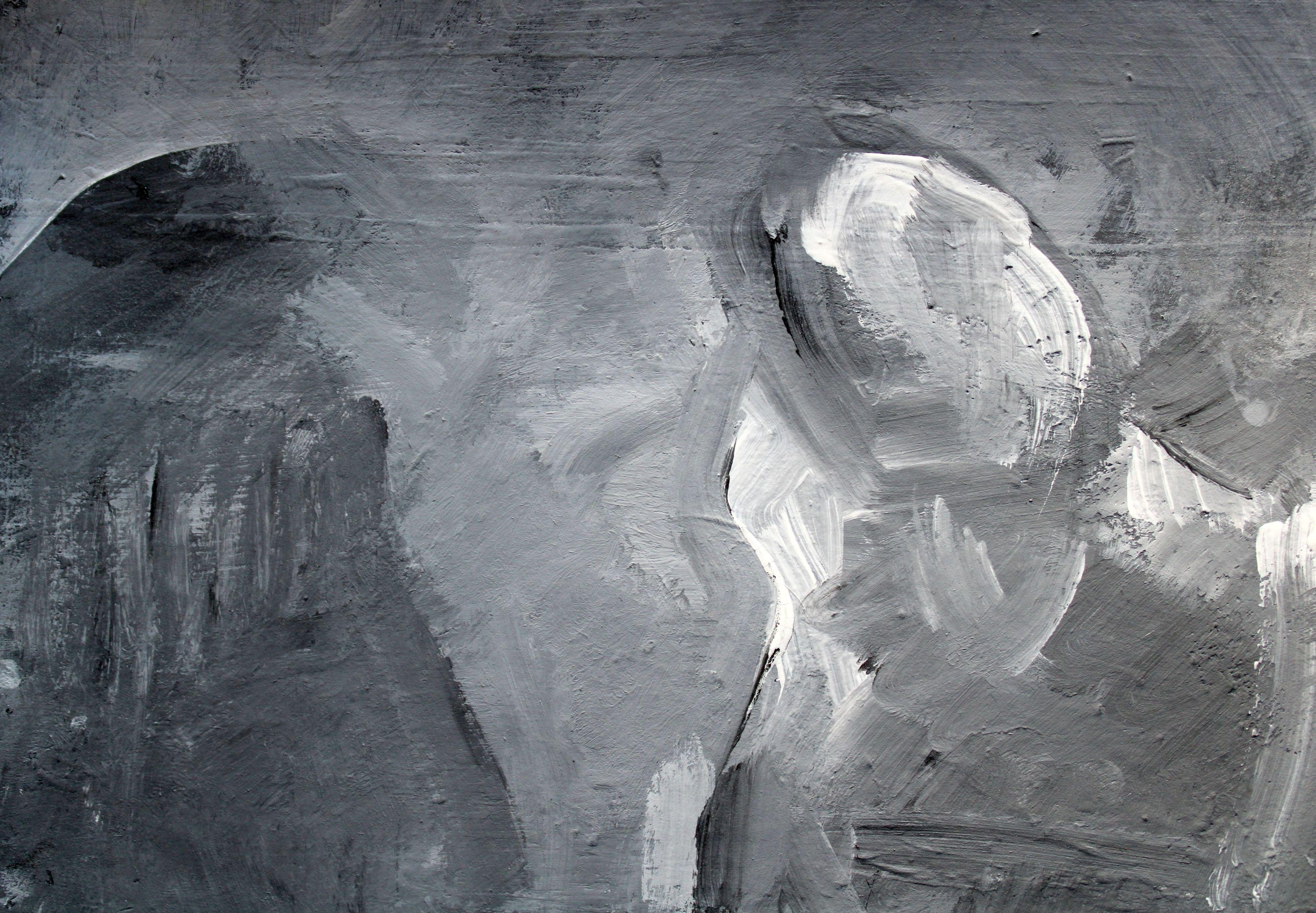 Cafe. 2024., acrylic, paper, 25x25 cm For Sale 1