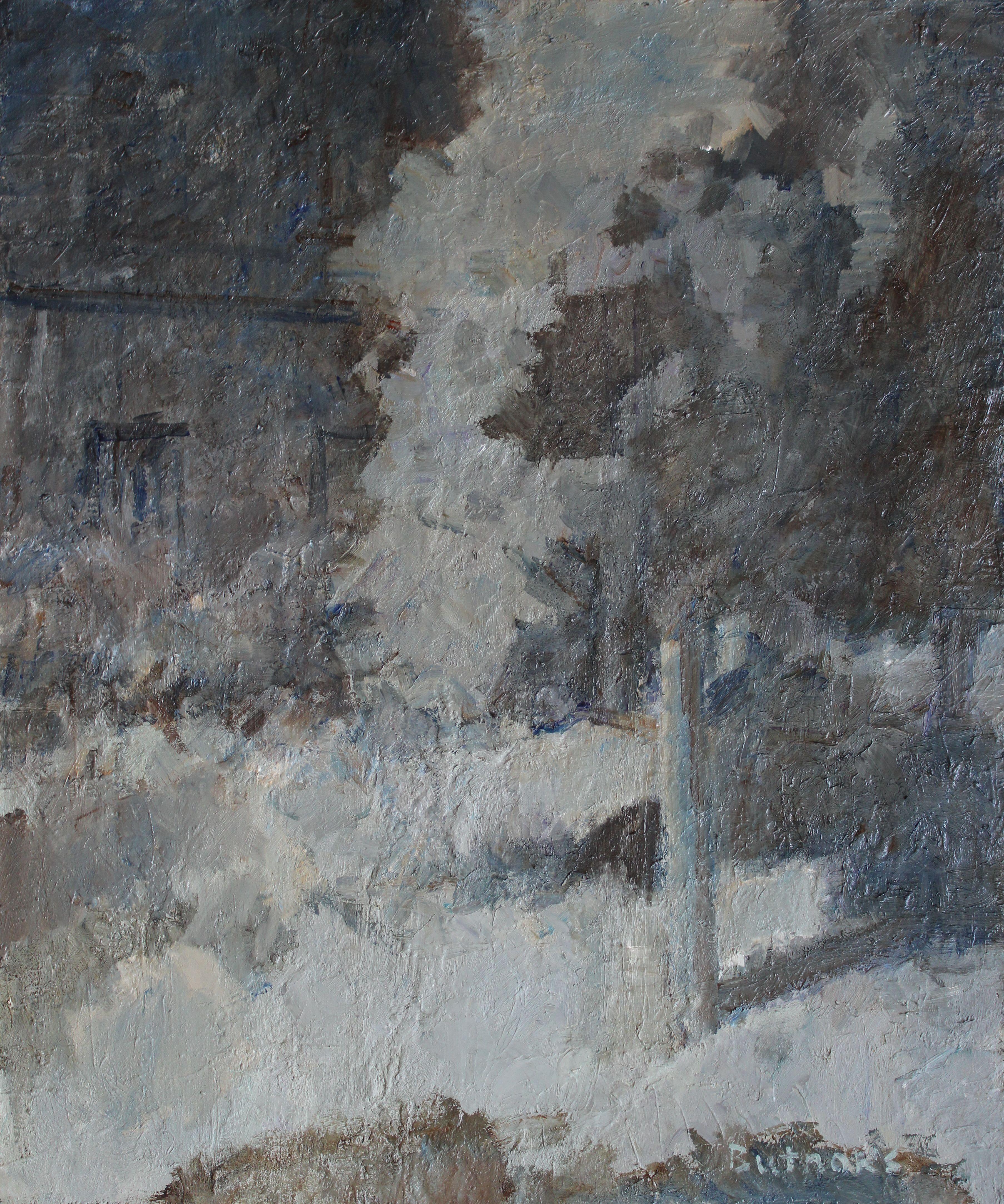 Full moon. 2024, oil on canvas, 60x50 cm - Painting by Ansis Butnor