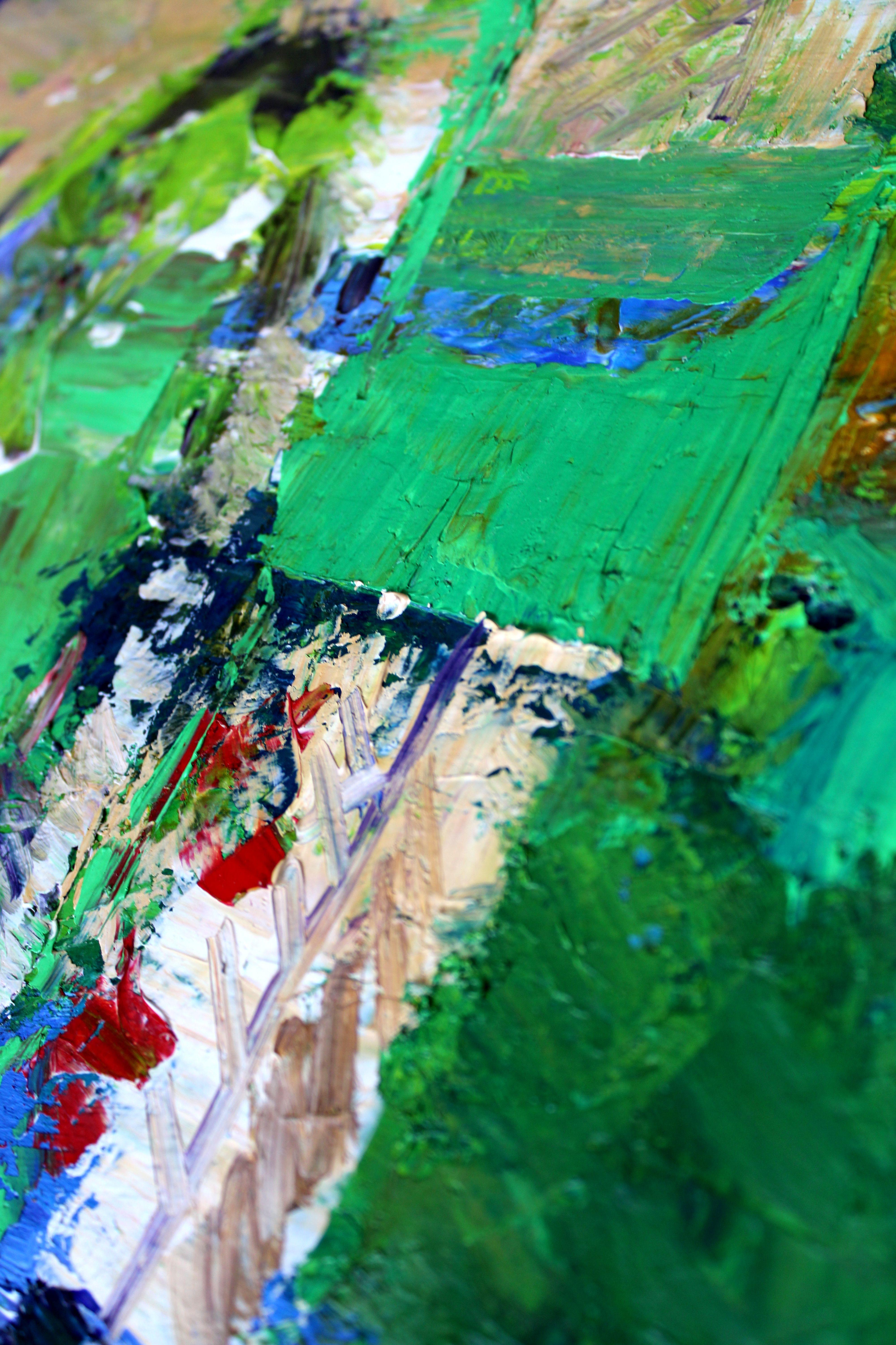 Luxembourg gardens. 2024, oil on canvas, 80x55 cm For Sale 6