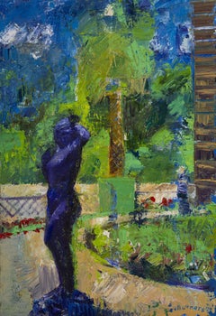 Jardines de Luxemburgo. 2024, óleo sobre lienzo, 80x55 cm