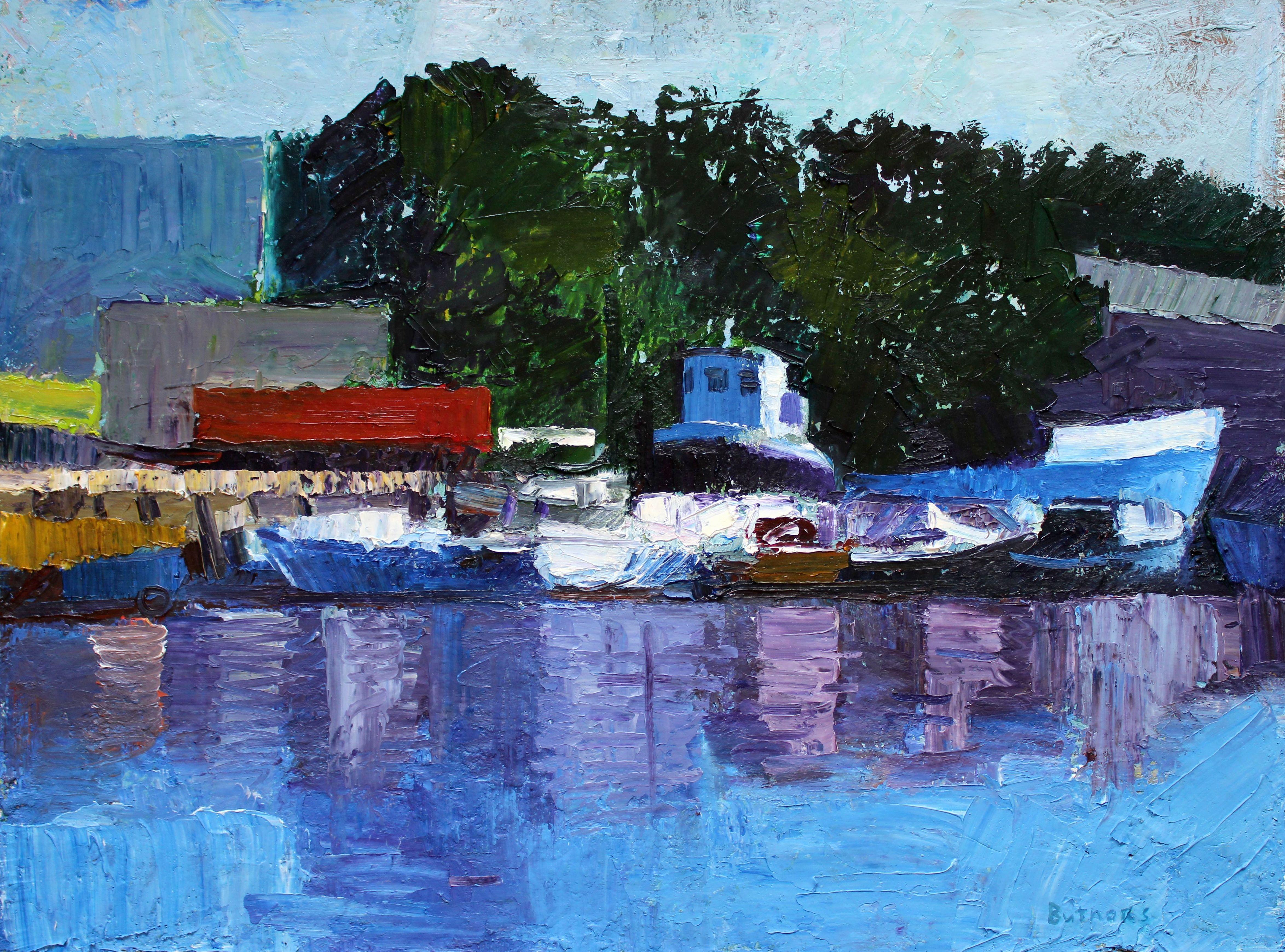 Port. 2024, oil on canvas, 60x80 cm For Sale 6