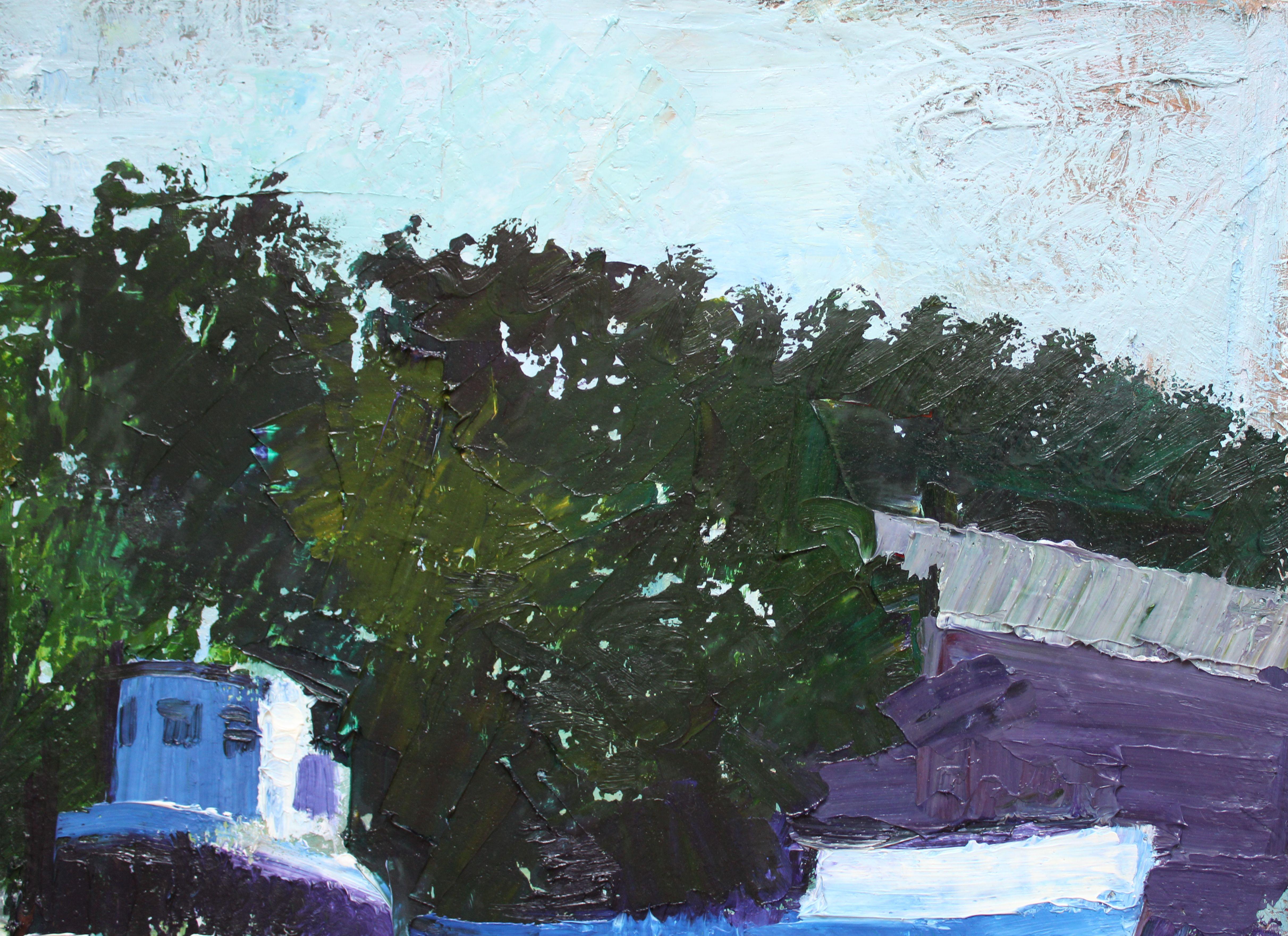 Port. 2024, oil on canvas, 60x80 cm For Sale 1