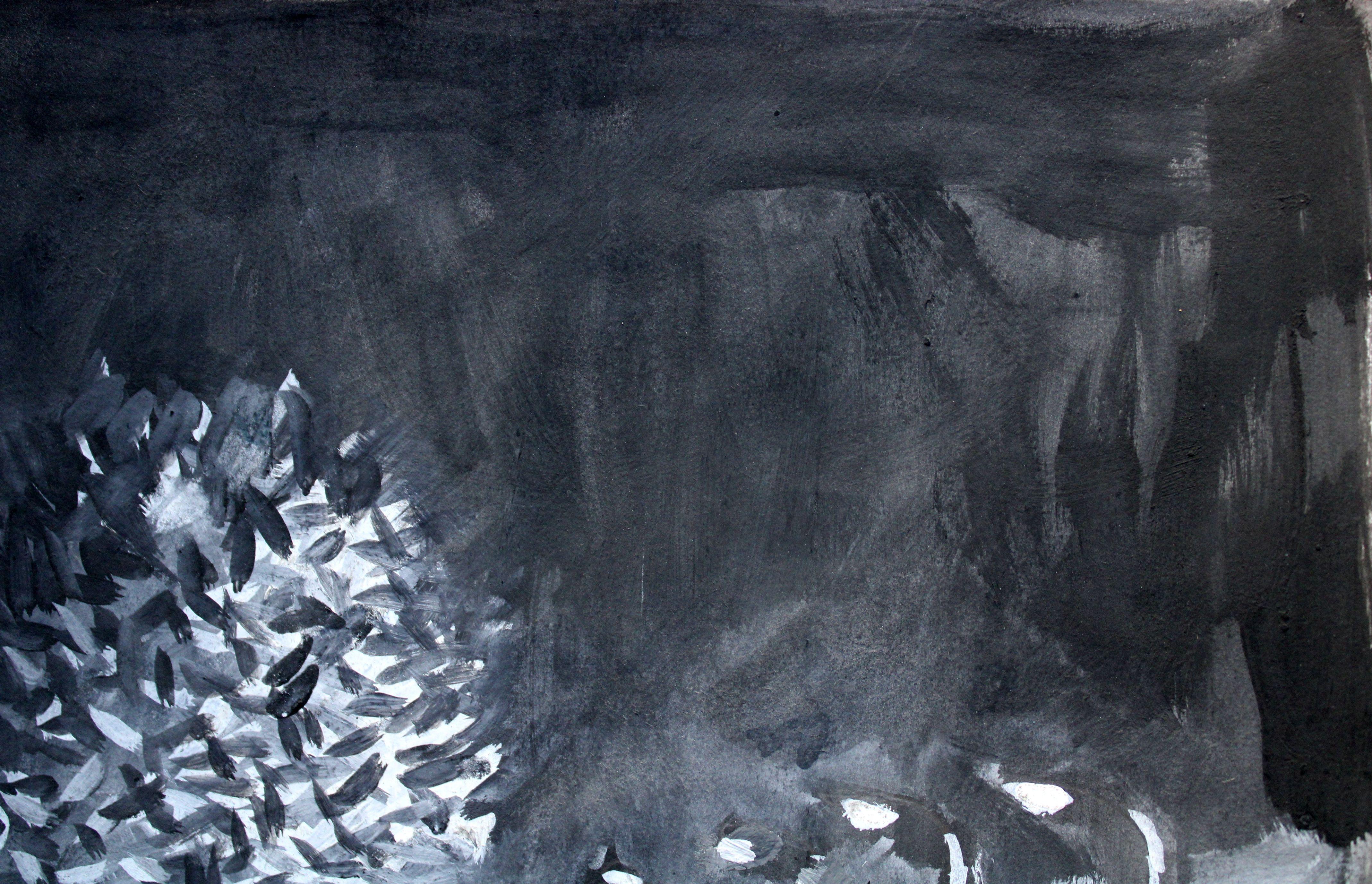 Straße bei Nacht. 2021, Gouache, Papier, 25x25 cm

Ansis Butnors (1977)

Bildung:
J. Rozentals Kunstschule in Riga  – 1989. – 1996.
Lettische Kunstakademie, Abteilung Malerei - 1996. - 2000.

Ausstellungen:
Einzelausstellungen:
2003. - Kunstsalon