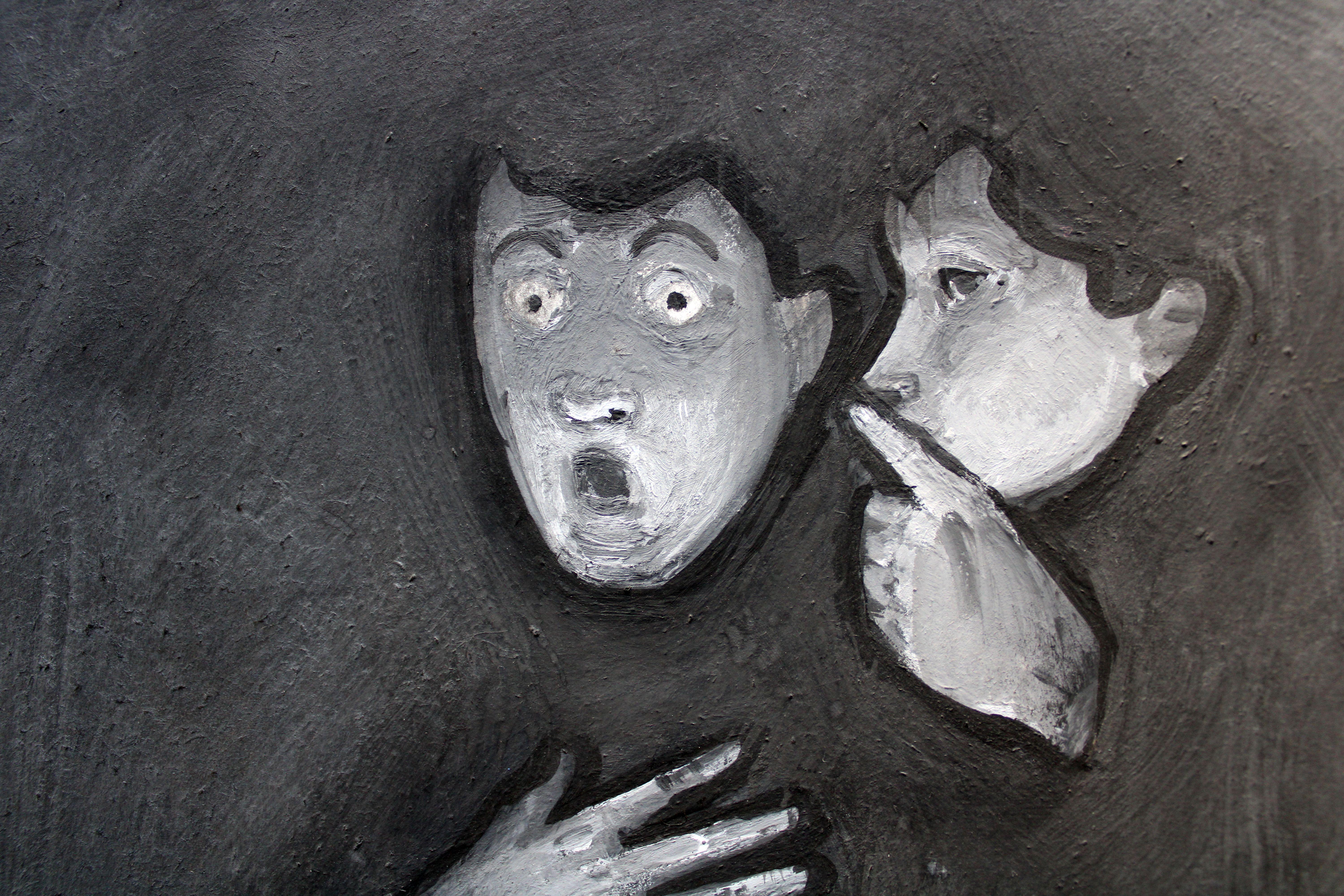 Geheimnis. 2023., Gouache, Papier, 17. 5 x 24 cm (Schwarz), Figurative Art, von Ansis Butnor