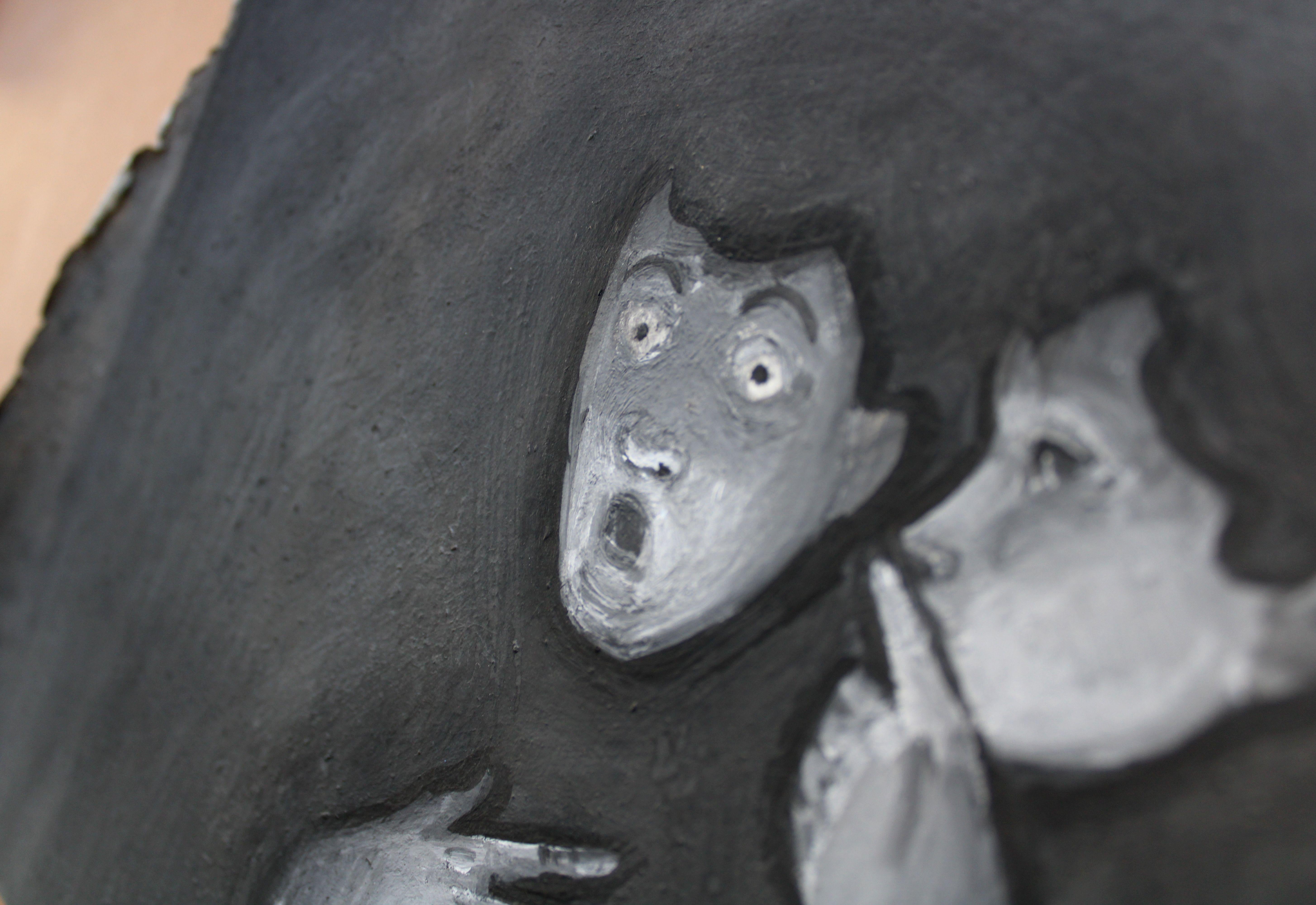 Geheimnis. 2023., Gouache, Papier, 17. 5 x 24 cm im Angebot 1