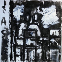 Caffè di strada. 2021, acrilico, carta, 25x25 cm