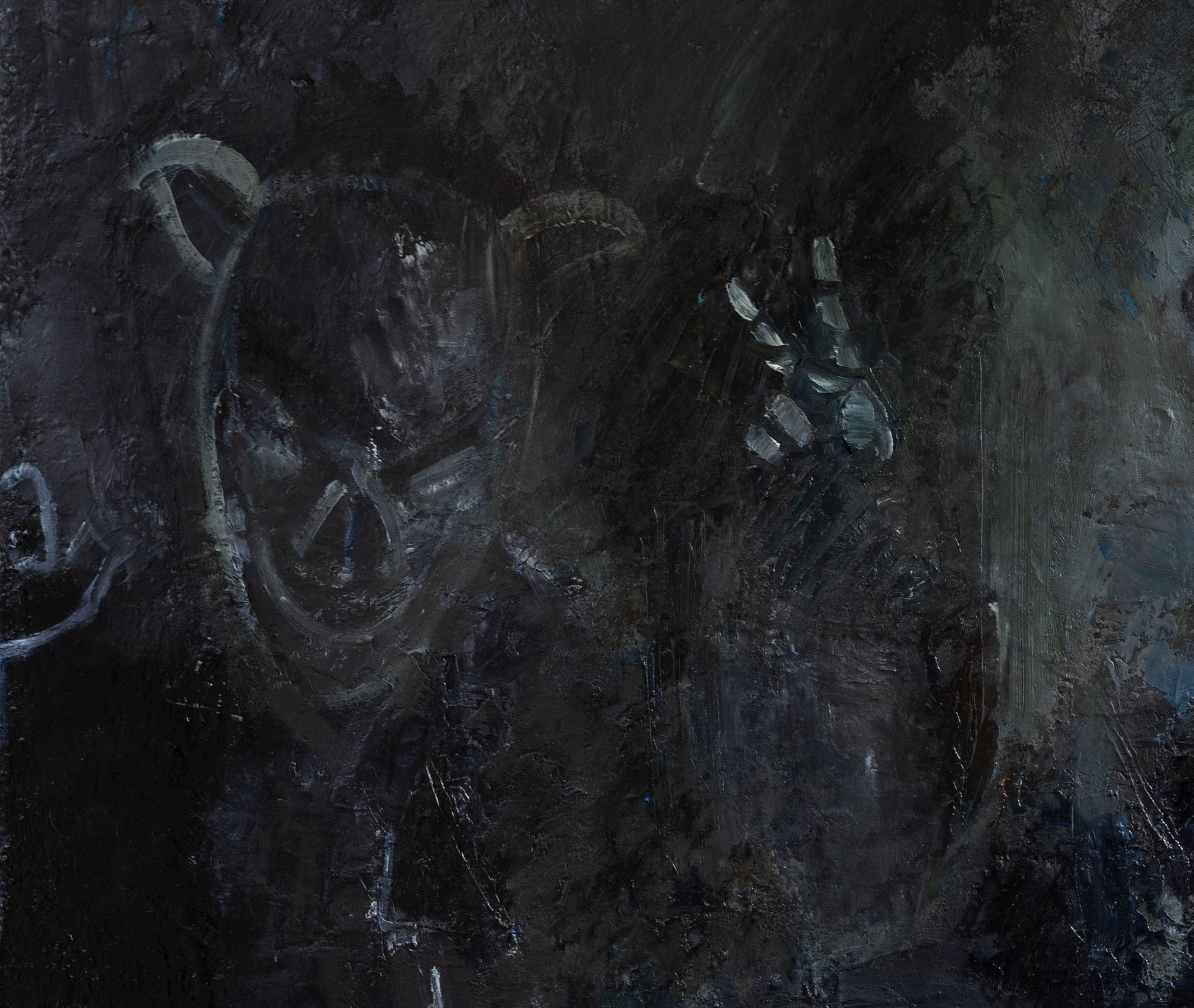 Treat or joke. 2024. Oil on canvas, 90X100 cm For Sale 1