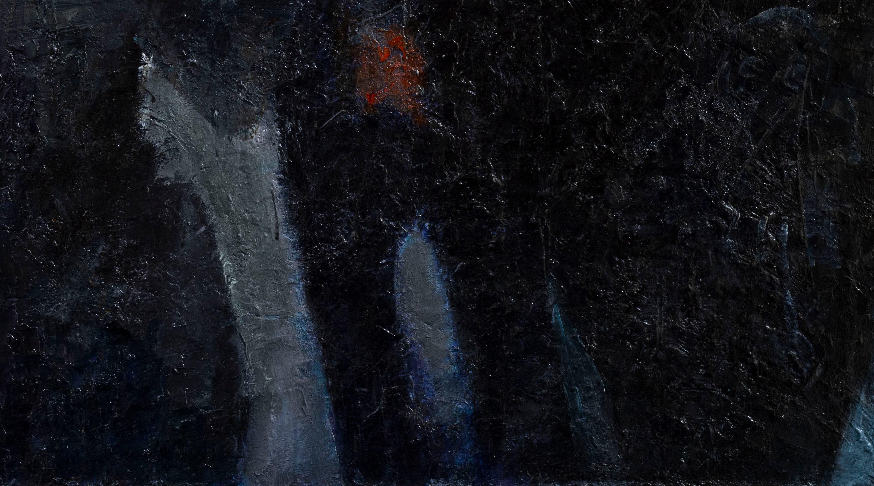 Treat or joke. 2024. Oil on canvas, 90X100 cm For Sale 2