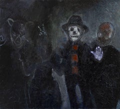 Tratta o scherza. 2024. Olio su tela, 90X100 cm