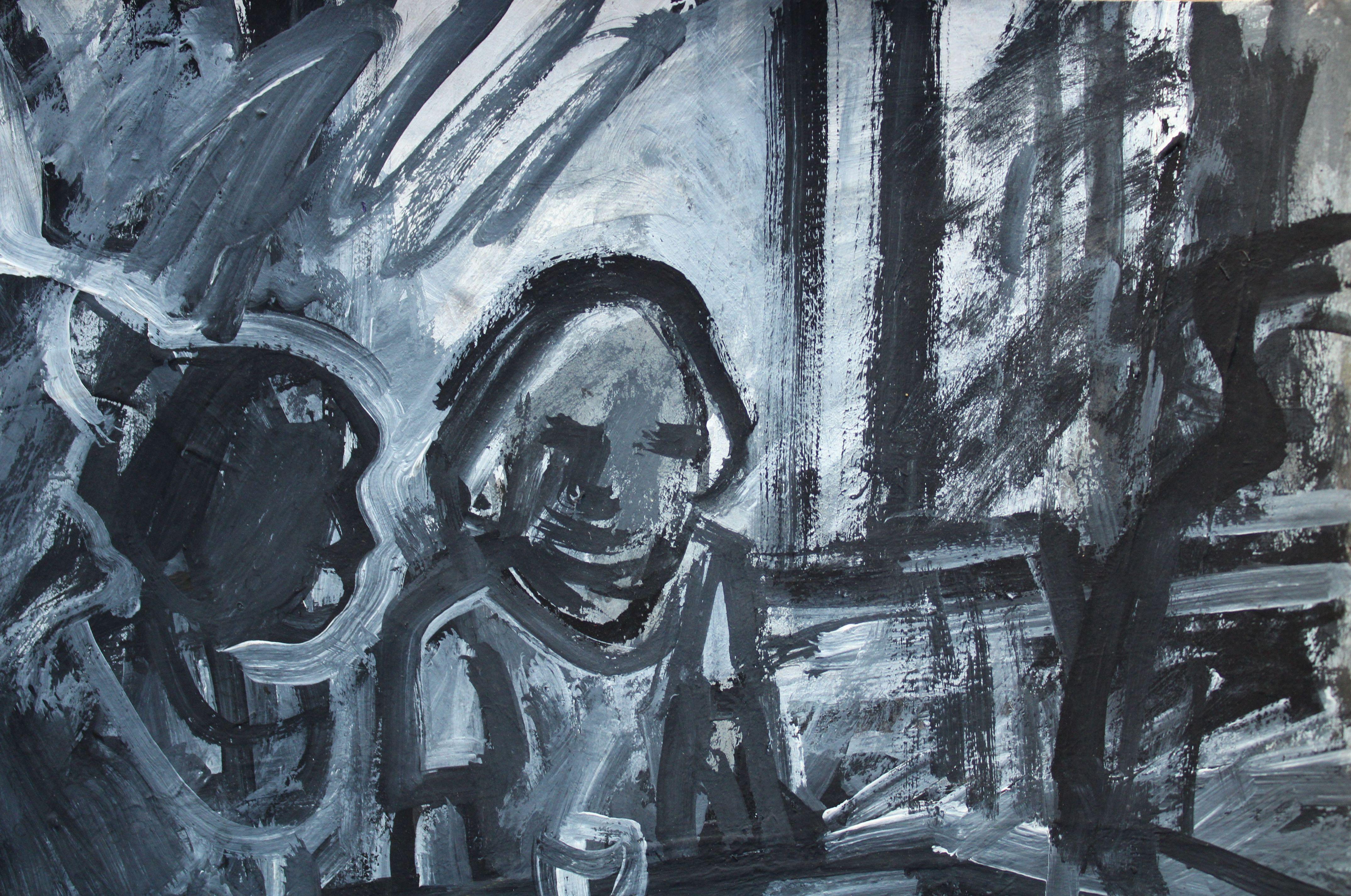 Due al bar. 2023, guazzo, carta, 25x25 cm

Ansis Butnors (1977)

Istruzione:
J. Rozentals a Riga  - 1989. - 1996.
Accademia d'Arte Lettone, Dipartimento di Pittura - 1996. - 2000.

Mostre:
Mostre personali:
2003. - Salone d'arte 